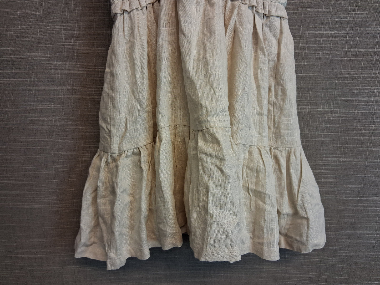 Haute Hippie Girl Beige Lined Embroidered Dress Age 2-3 Years