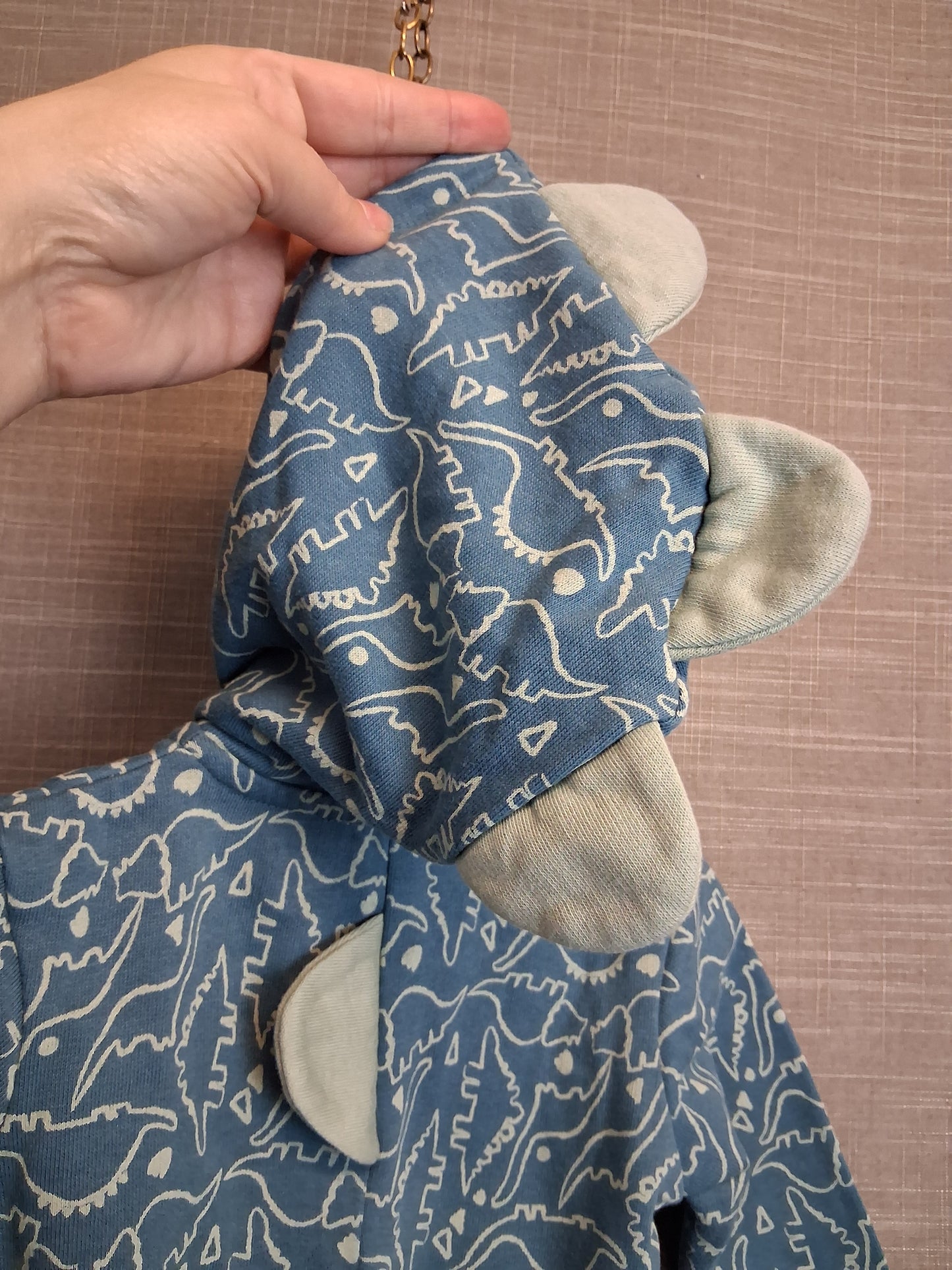 Primark Boys Dinosaur Theme All in One With Hood Age 3-6 Months