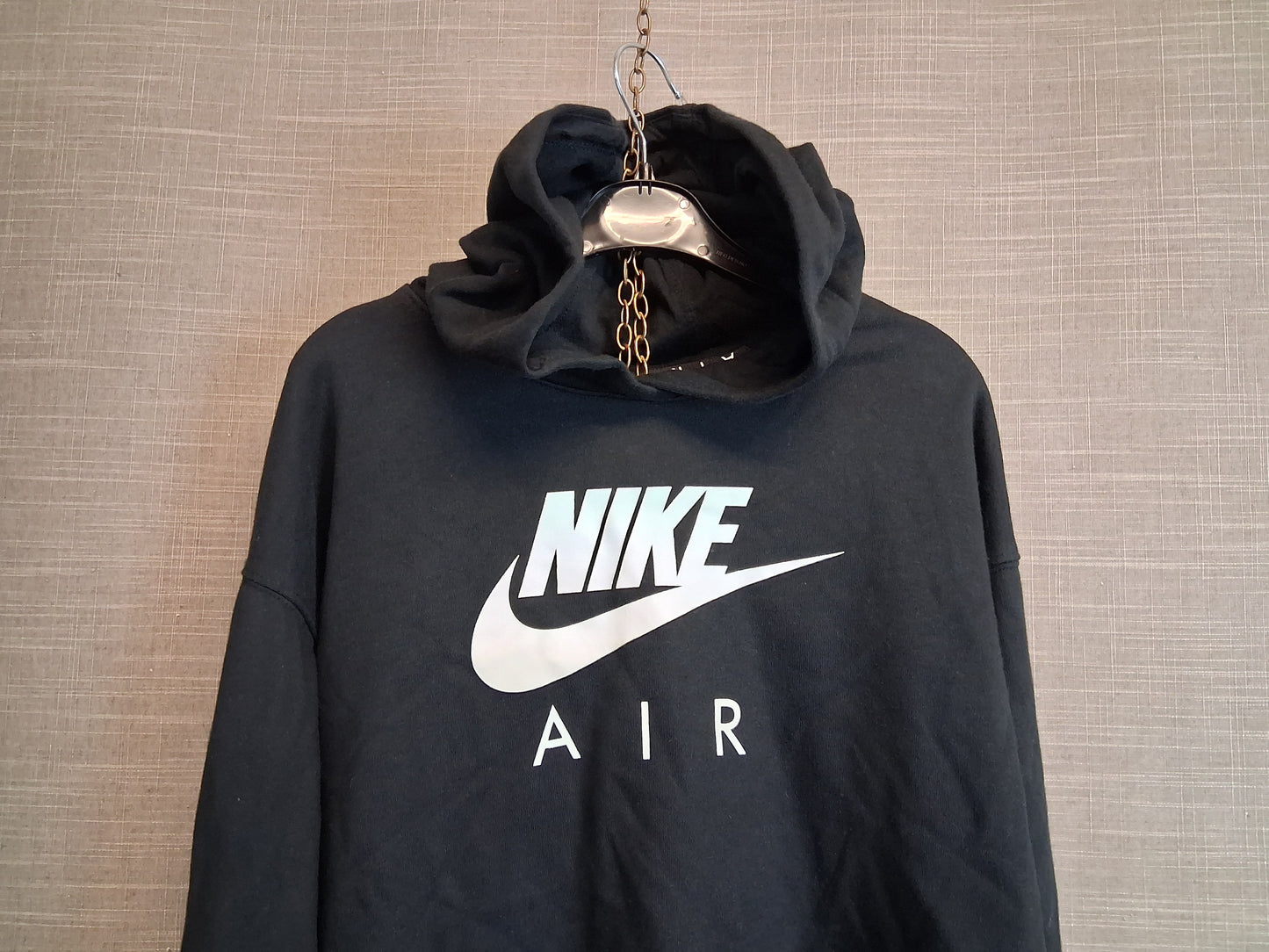 Nike Air Girls Black Cropped Hoodie Age 12-13 Years