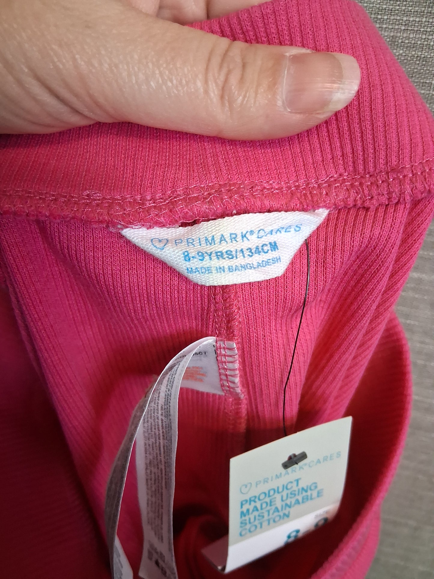 Primark Girls Pink Jersey Shorts Age 8-9 Years New