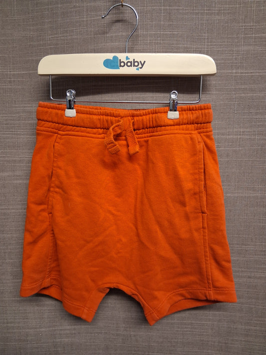 George Orange Jersey Shorts Age 4-5 Years