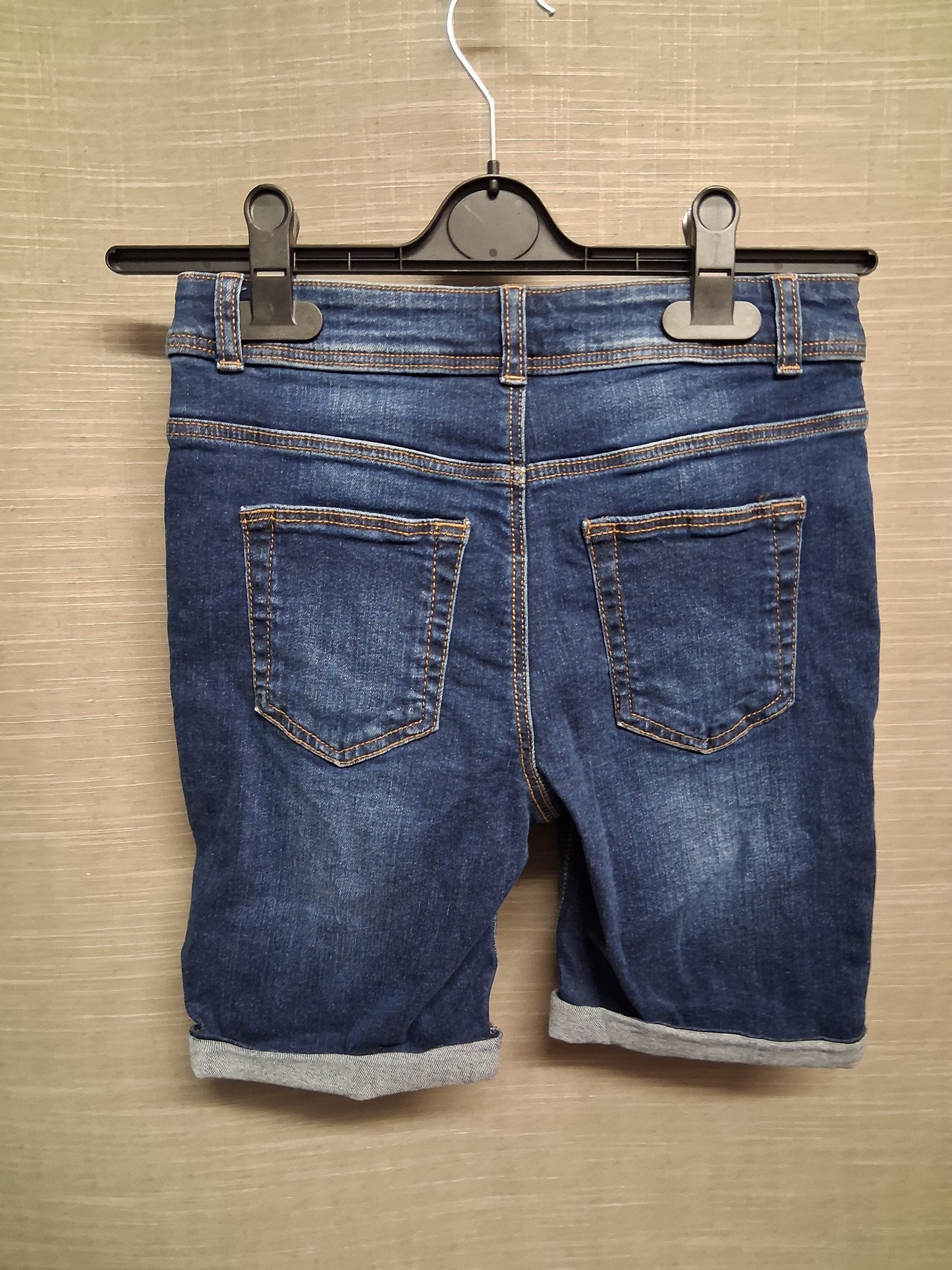 Primark Boys Blue Denim Skinny Short Age 10-11 Years New