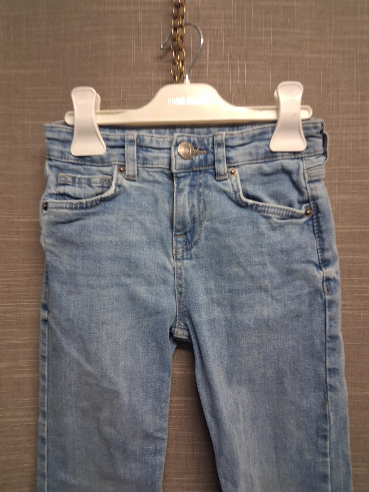 River Island Blue Lightwash Boys Jeans Straight Leg Age 5 Years
