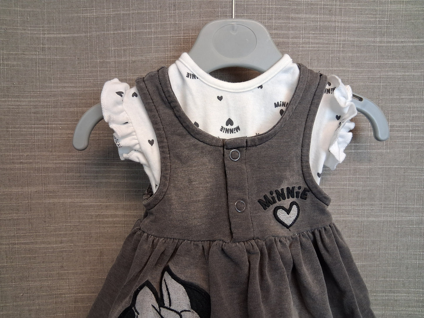 Disney Girls Minnie Mouse 2 Piece Dress and Top Outfit Age Tiny Baby