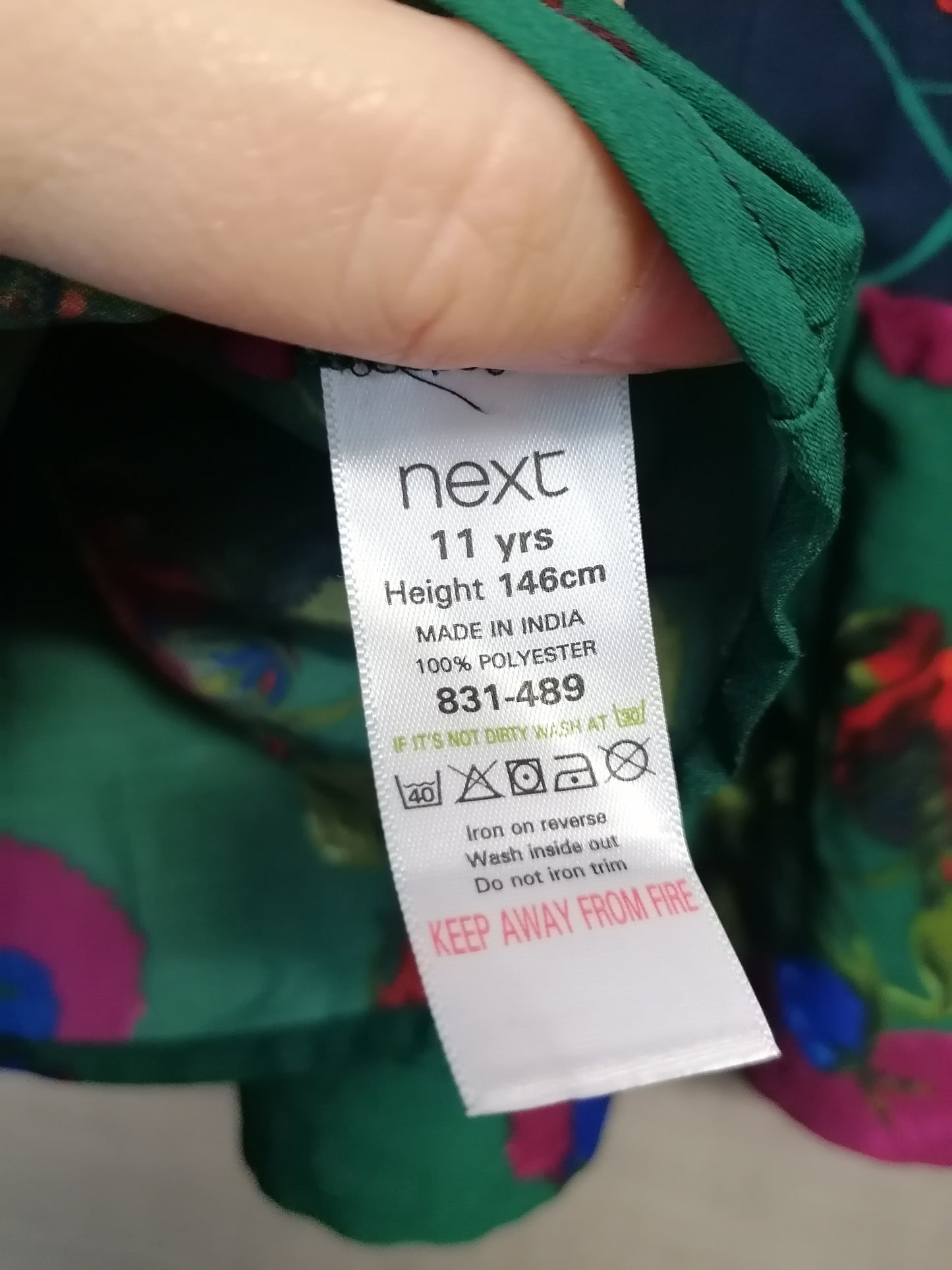 Next Girls Multicolour Floral Short Sleeve Top Age 11 Years New