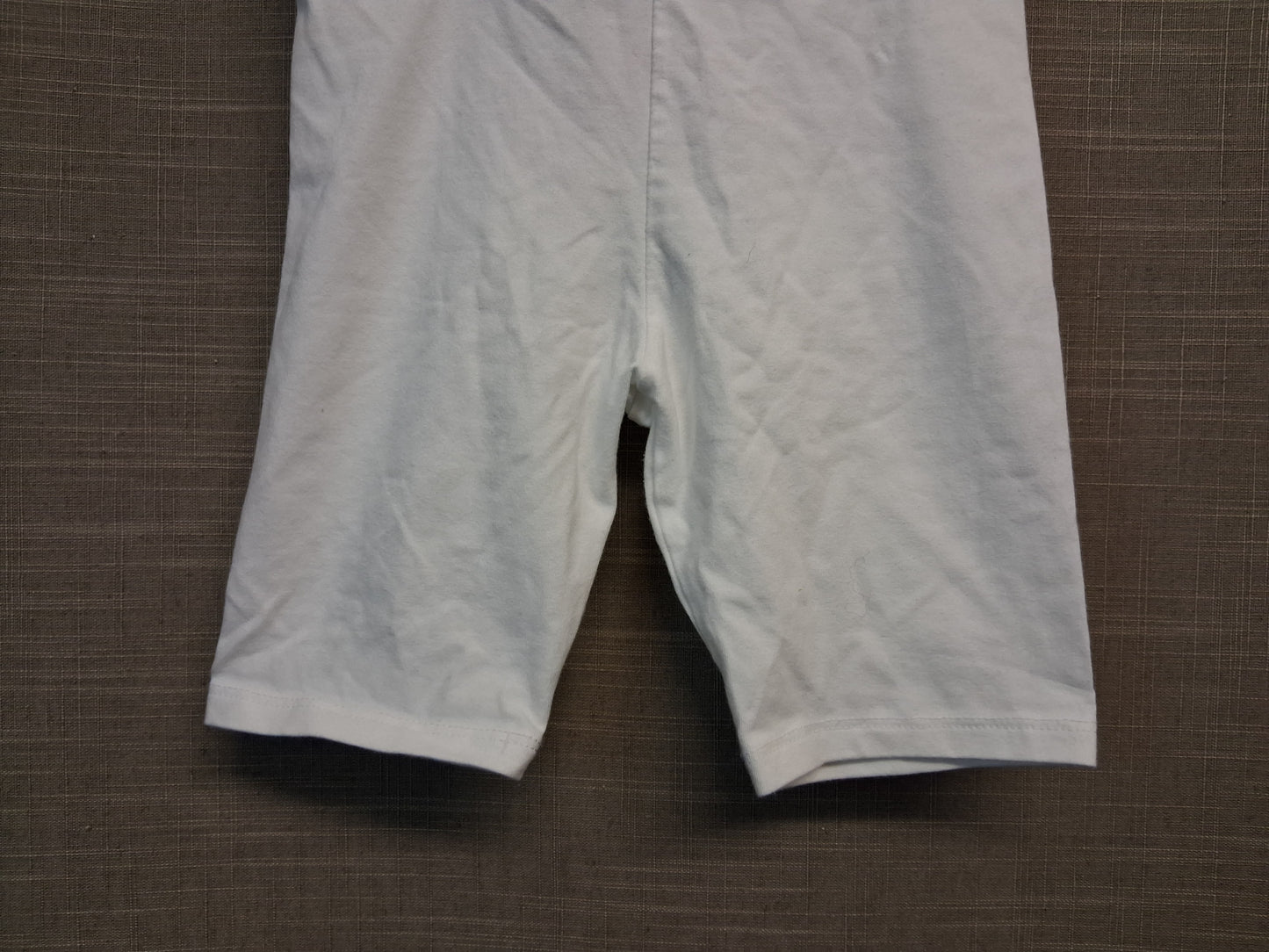 F&F Girls White Legging Shorts Age 5-6 Years