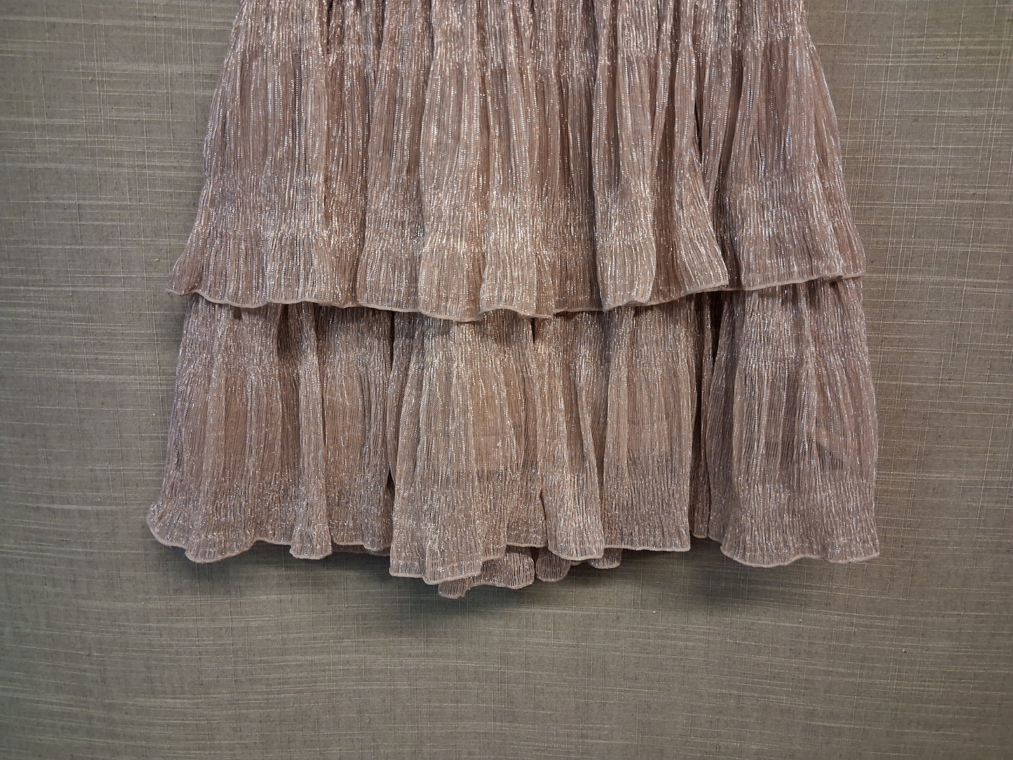 Next Girls Tiered RaRa Skirt Blush Pink Glittery Age 10 Years