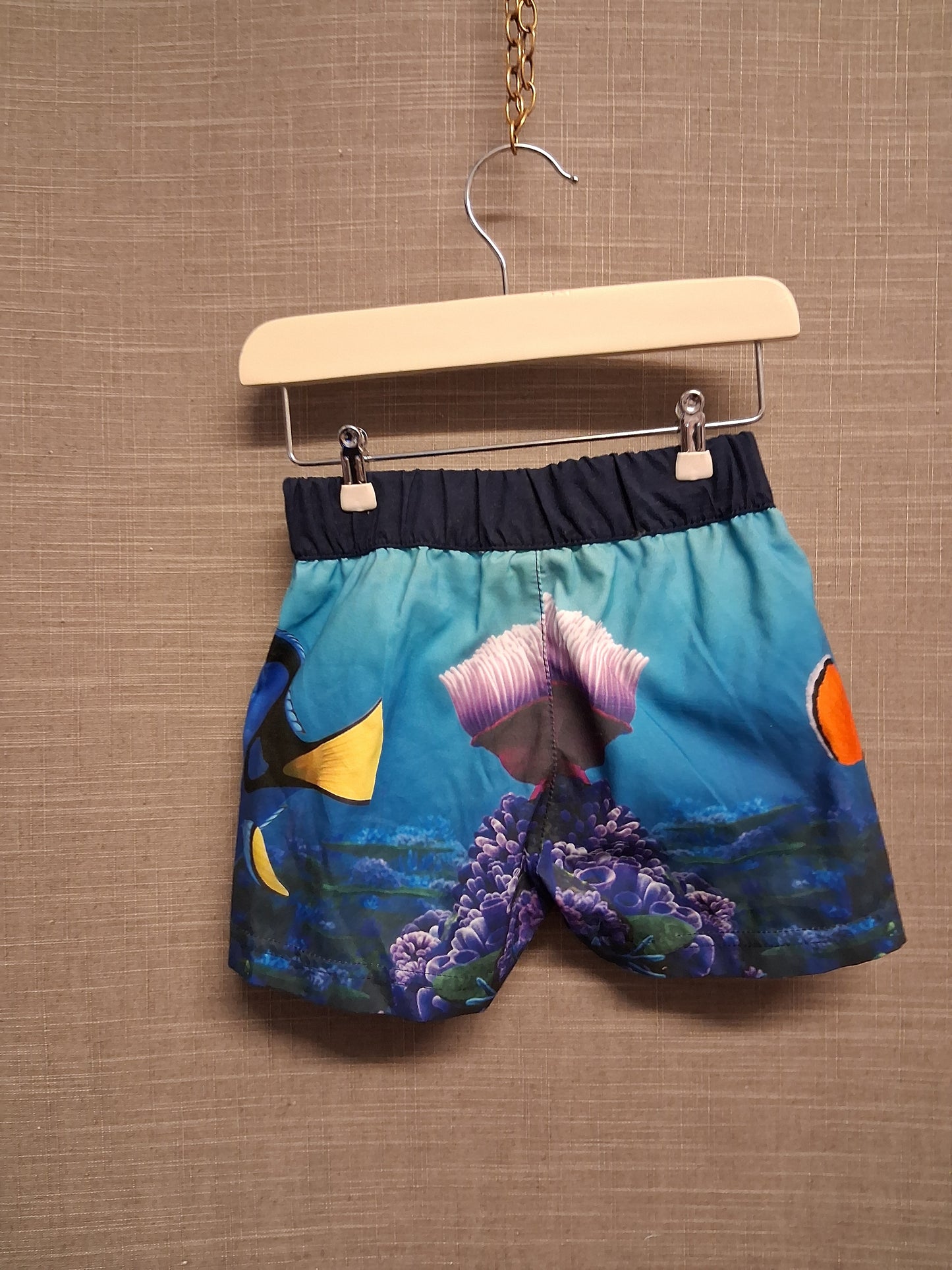 Disney Finding Nemo Swim Shorts Blue Age 18-24 Months New