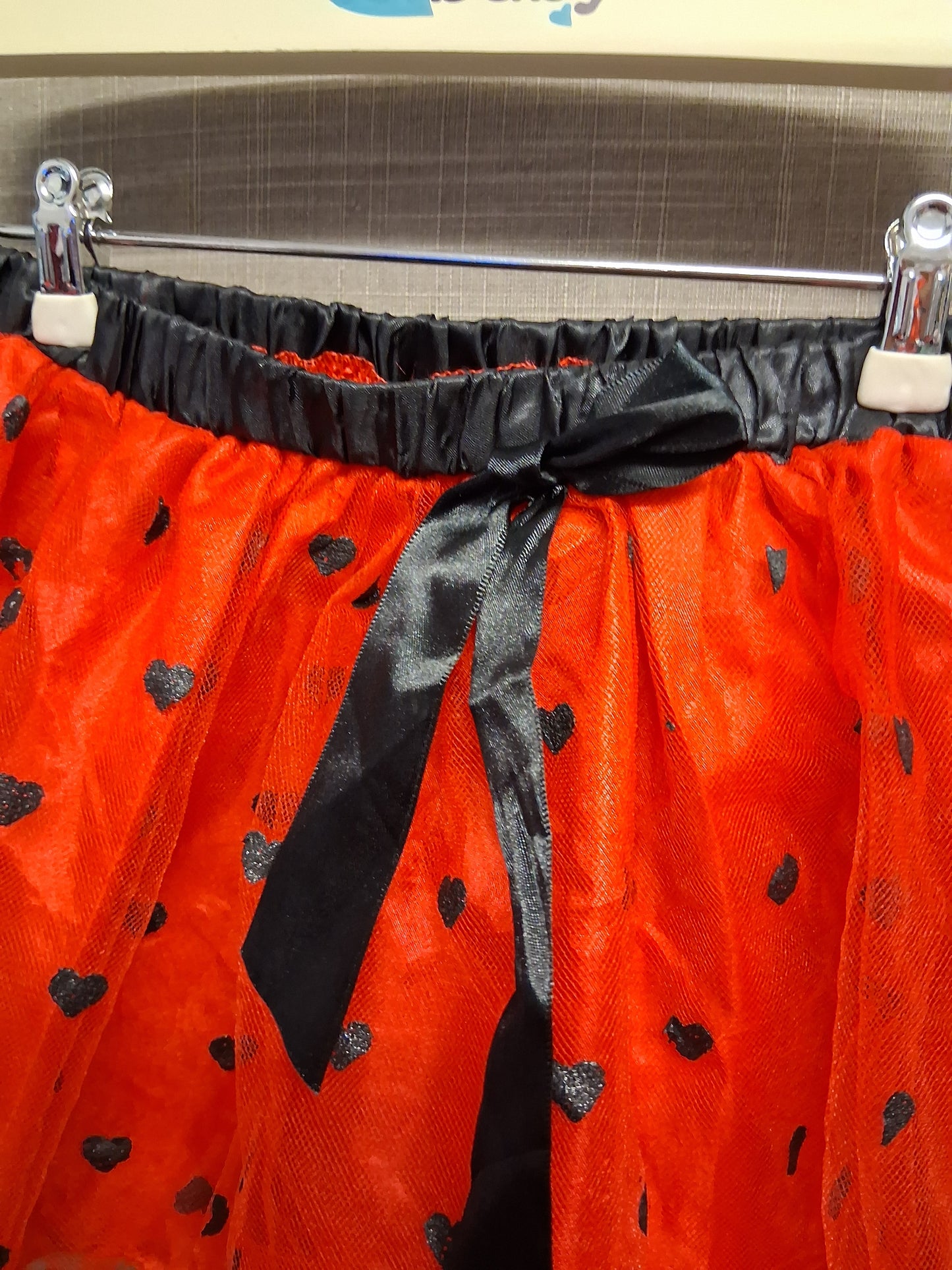 Claire's Accessories Red Love Heart Tutu Skirt Age 2-4 Years