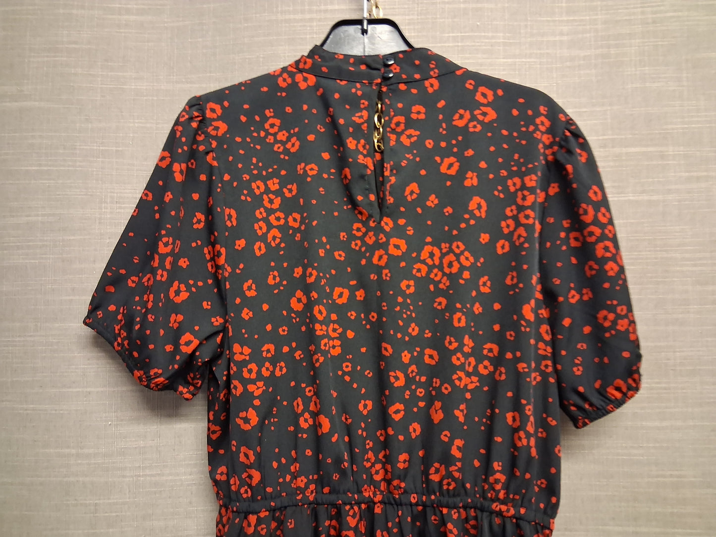 New Look Girls Black Red Animal Print A Line Dress Age 14 Years