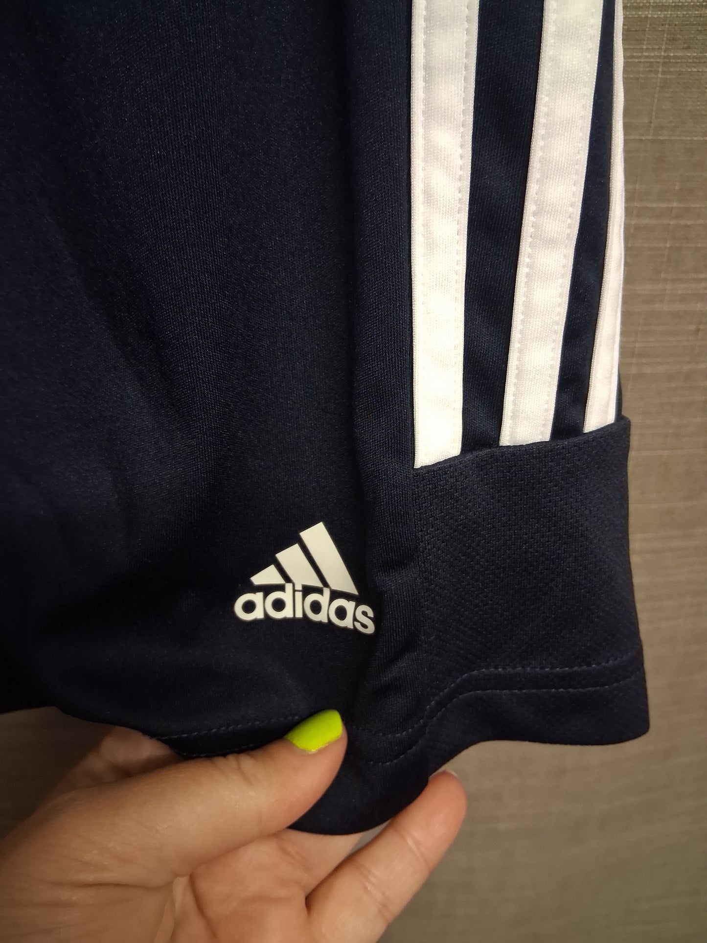 Adidas Boys Navy Blue Satin Shorts Age 13-14 Years