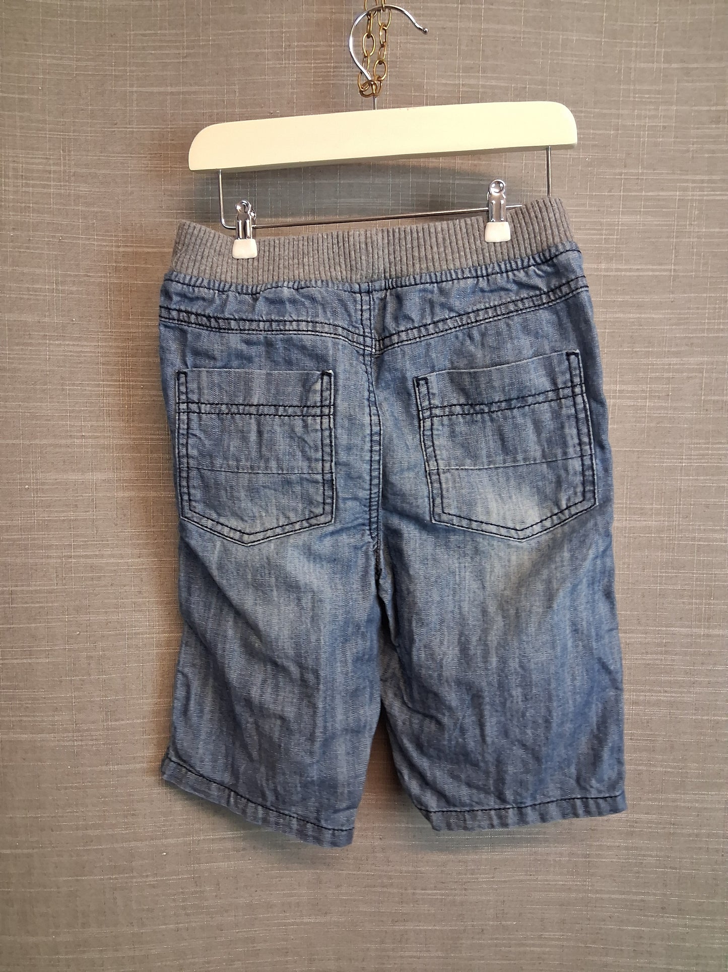 TU Boys Denim Shorts Jorts Blue Elastic Waist Age 4-5 Years