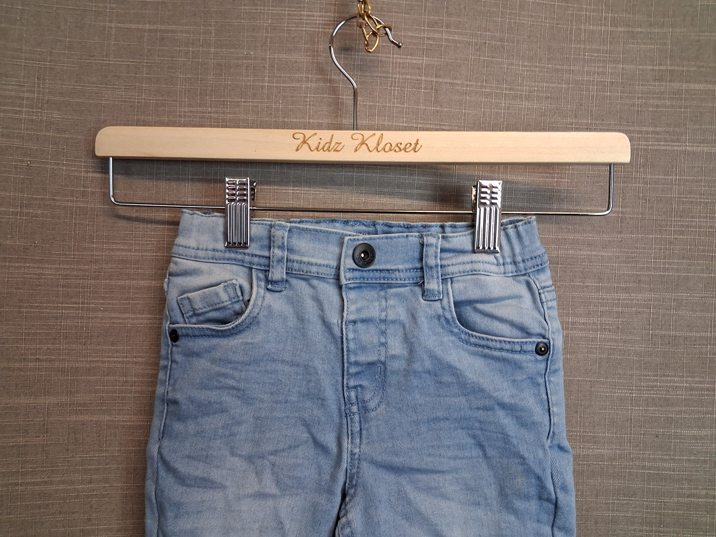 Primark Boys Skinny Blue Denim Shorts Age 3-4 Years