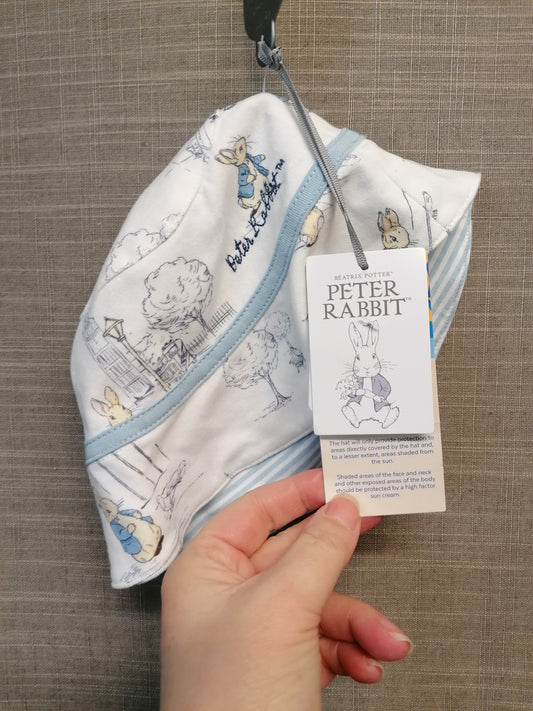 Peter Rabbit Sun Hat 0-3 Months Jersey UV Protection New