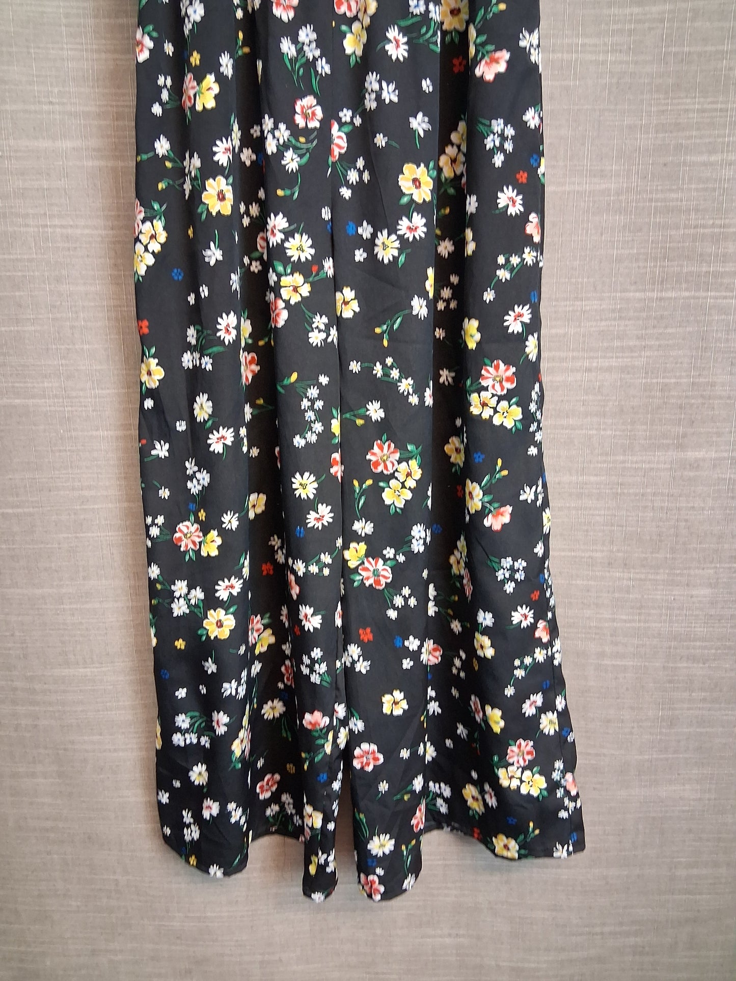 New Look Girls Black Floral Jumpsuit Lightweight Age 13 Years