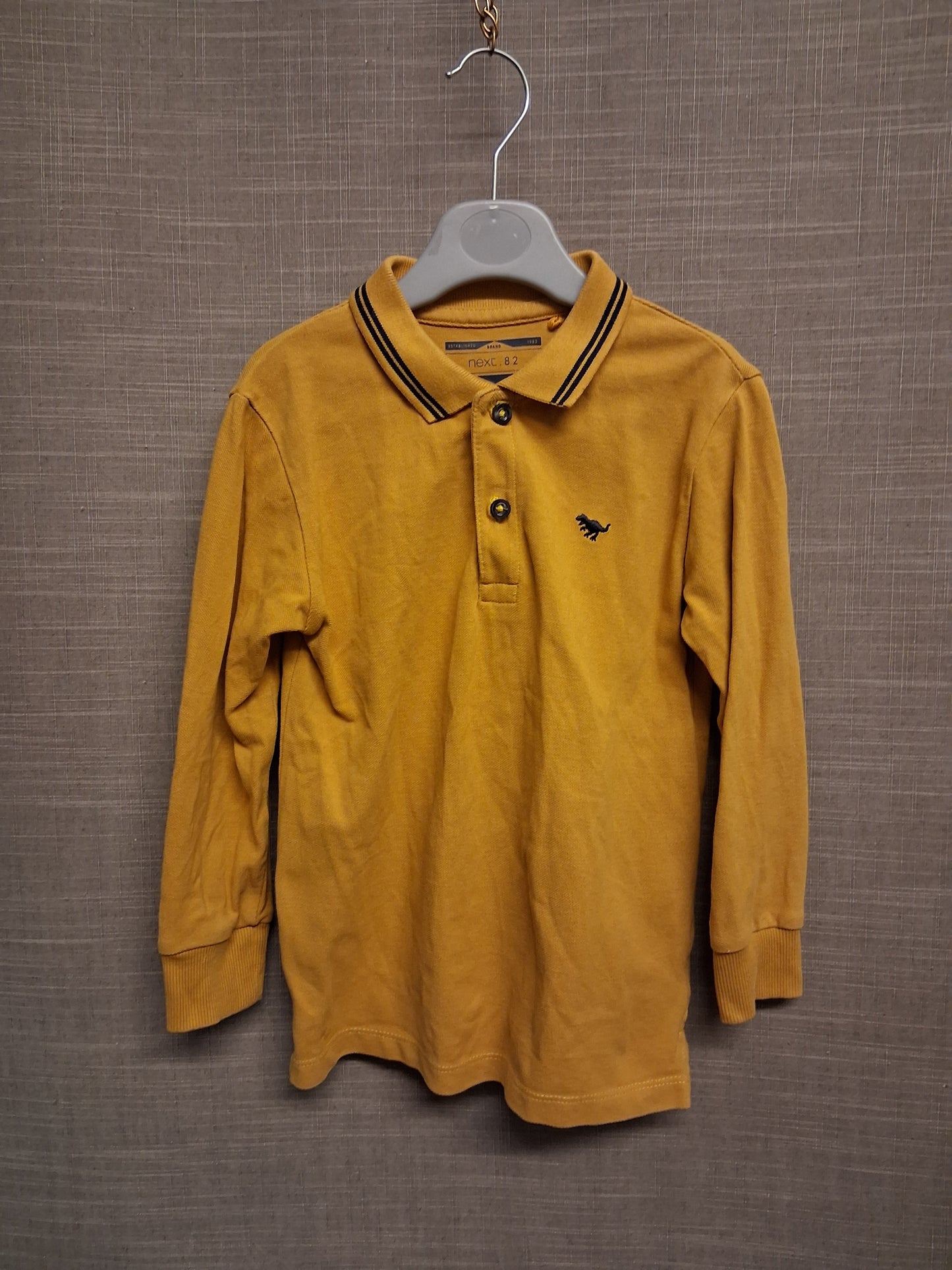 Next Mustard Long Sleeve Polo T-Shirt Age 4-5 Years