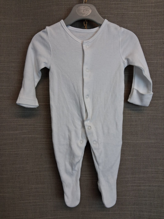 George Boys White Sleepsuit Romper Age Tiny Baby
