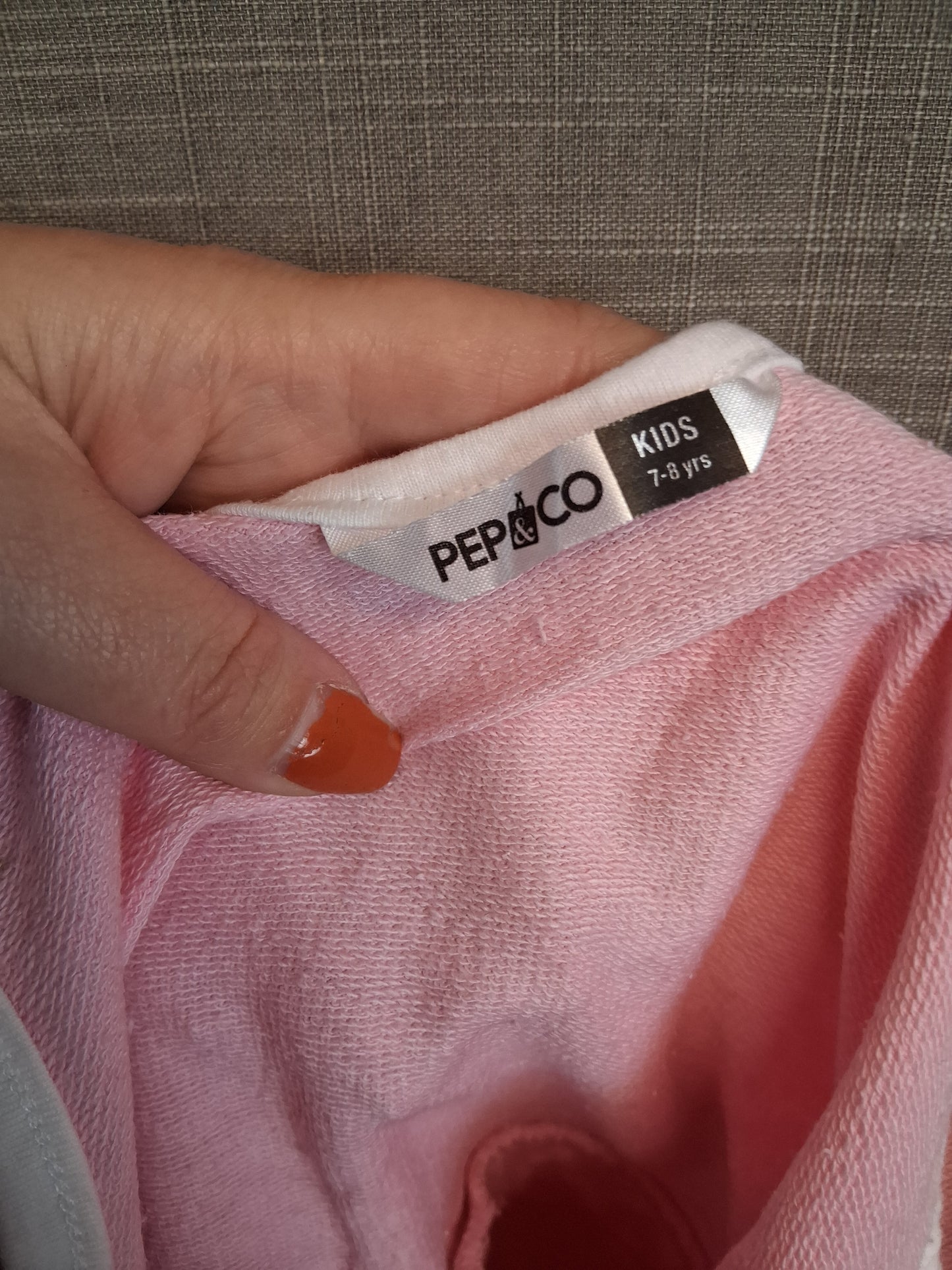 Pep&Co Girls Pink Sequin Love Heart Playsuit Age 7-8 Years