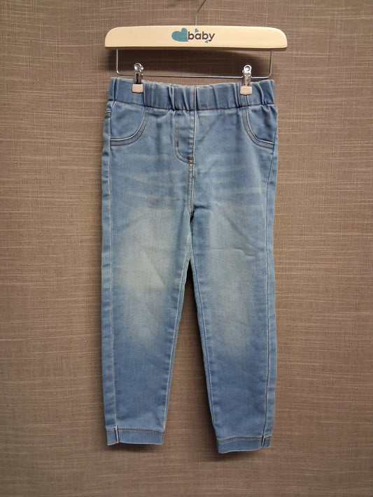 Next Girls Jegging Jeans Light Blue Age 2-3 Years