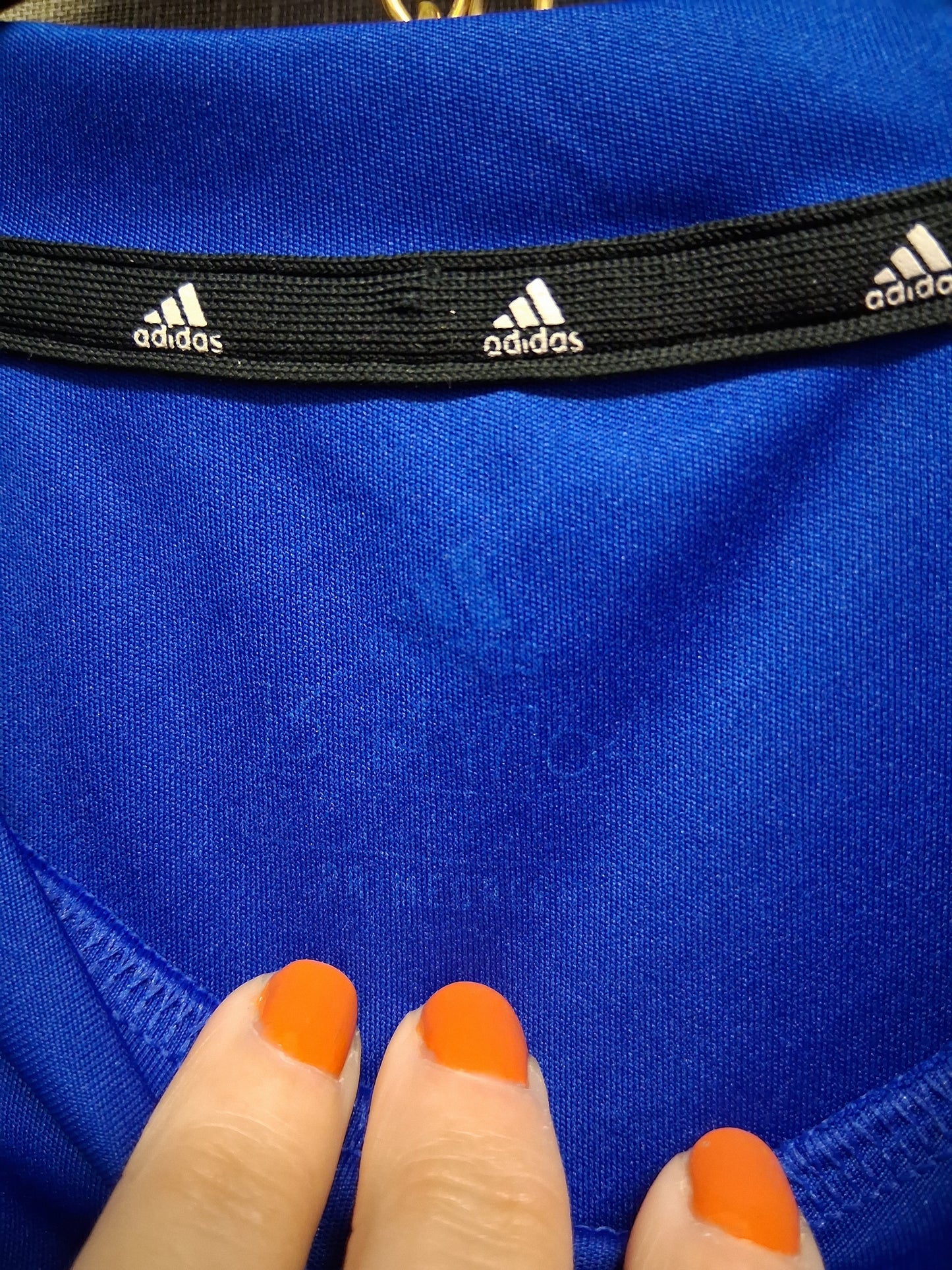 Adidas Boys Blue Short Sleeve T-Shirt Age 13-14 Years