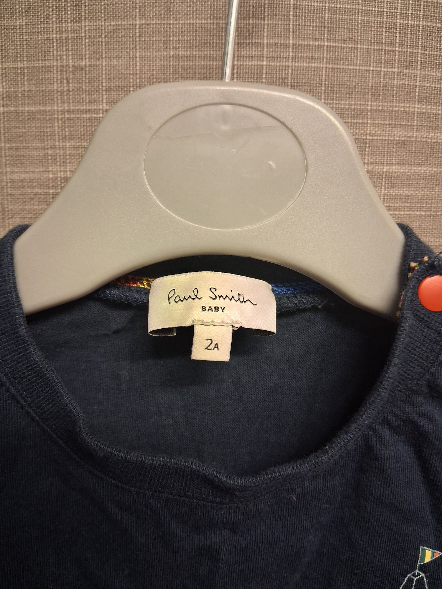 Paul Smith Boys Navy Blue London Bridge Long Sleeve T-Shirt Age 2 Years