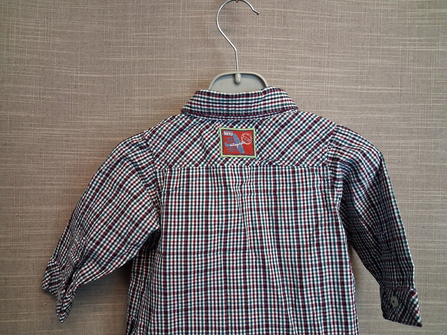 Marks & Spencer Blue Check Shirt Age 3-6 Months