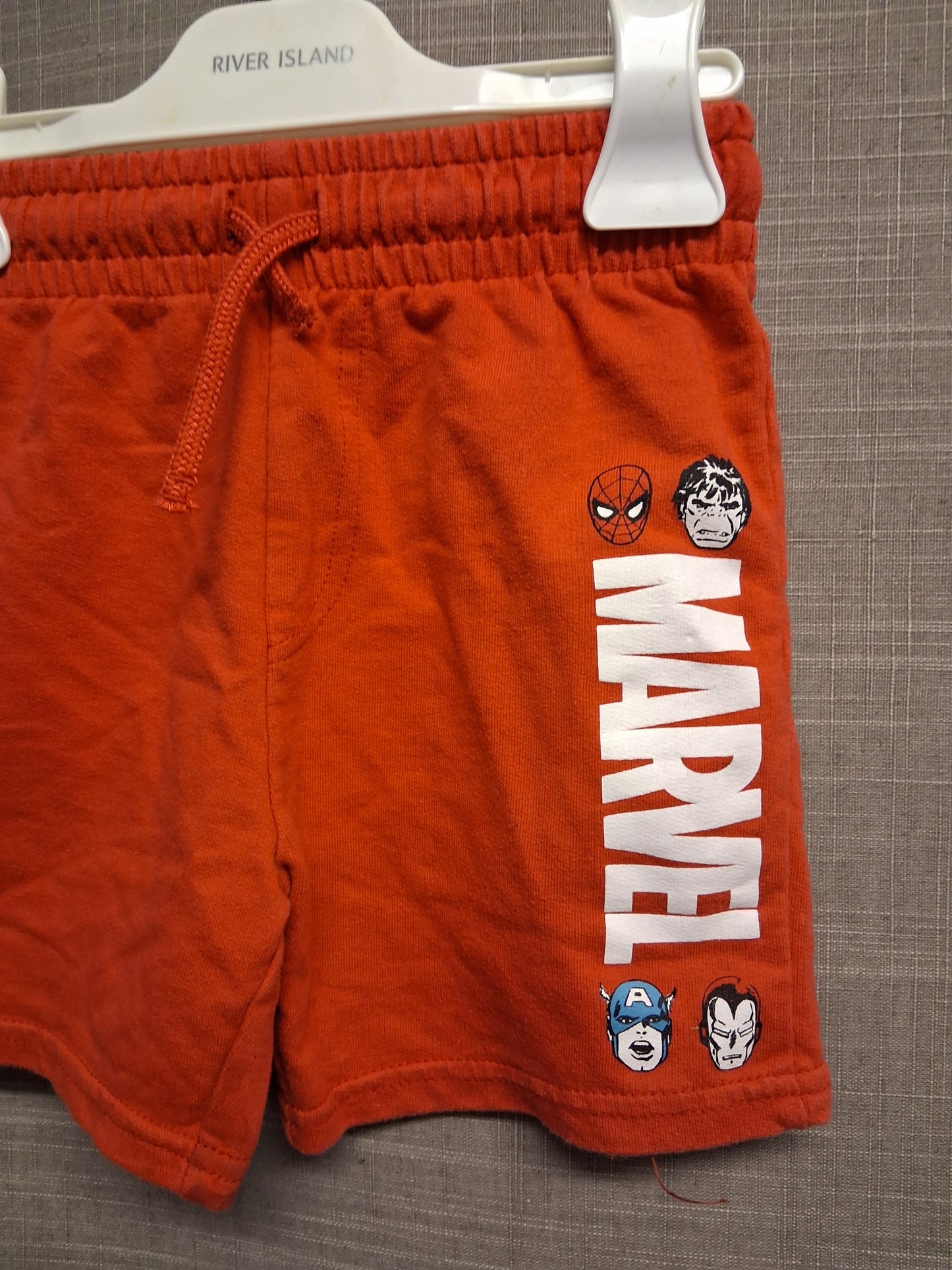 George Marvel Boys Red Jersey Shorts Age 4-5 Years