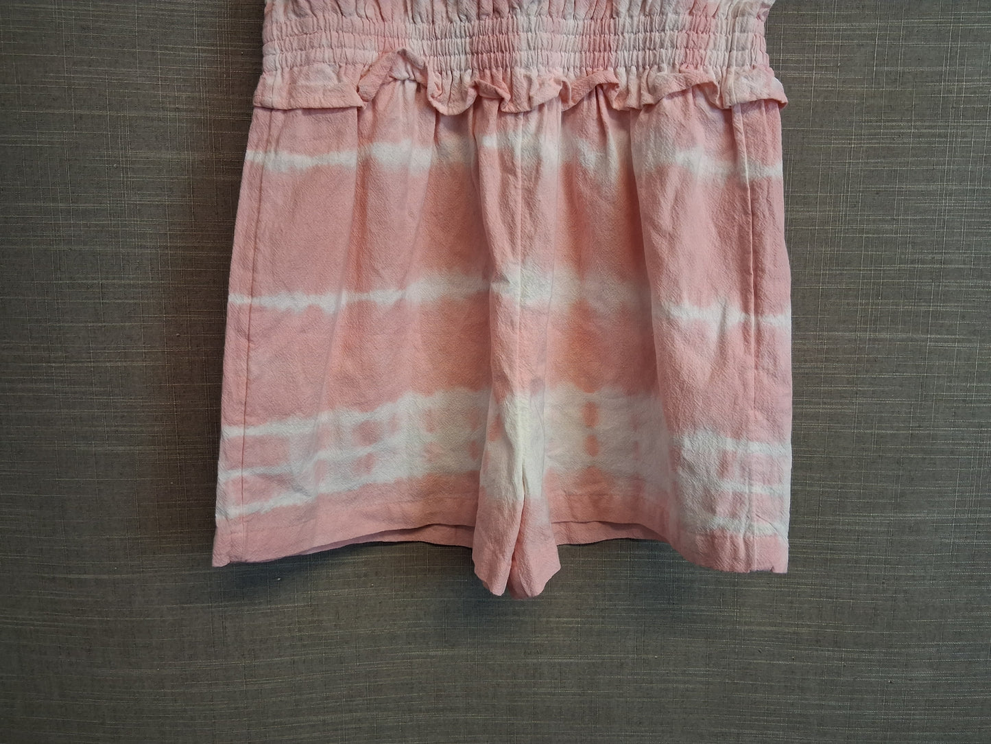 TU Girls Playsuit Pink Tie Dye Short Sleeve Age 9 Years