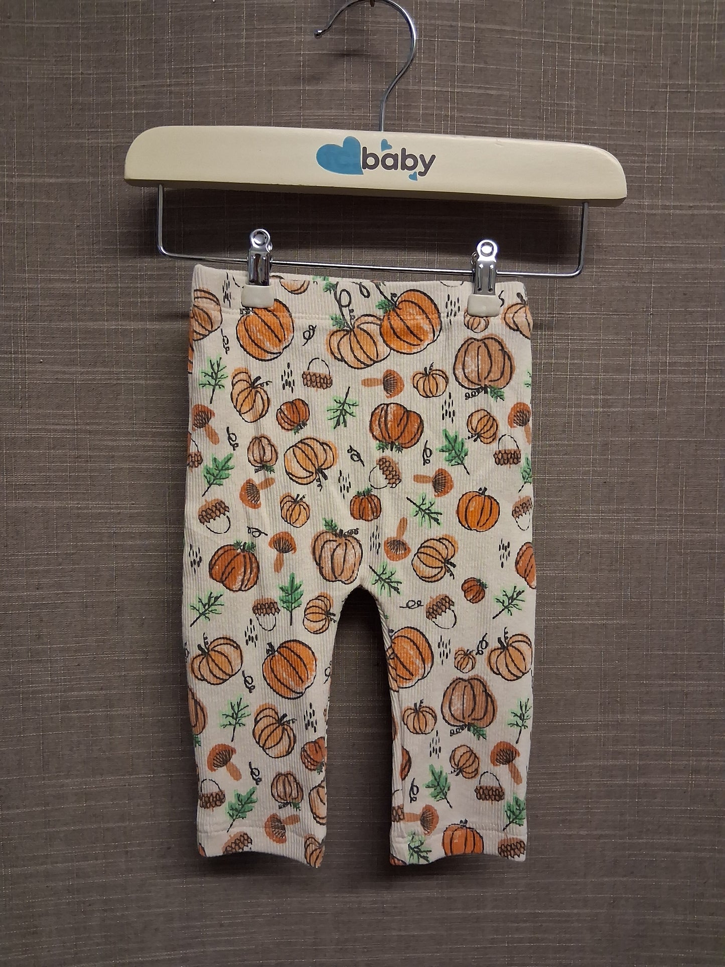 Matalan Girls Pumpkin Halloween Theme Leggings Age 0-3 Months