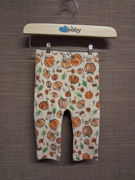 Matalan Girls Pumpkin Halloween Theme Leggings Age 0-3 Months