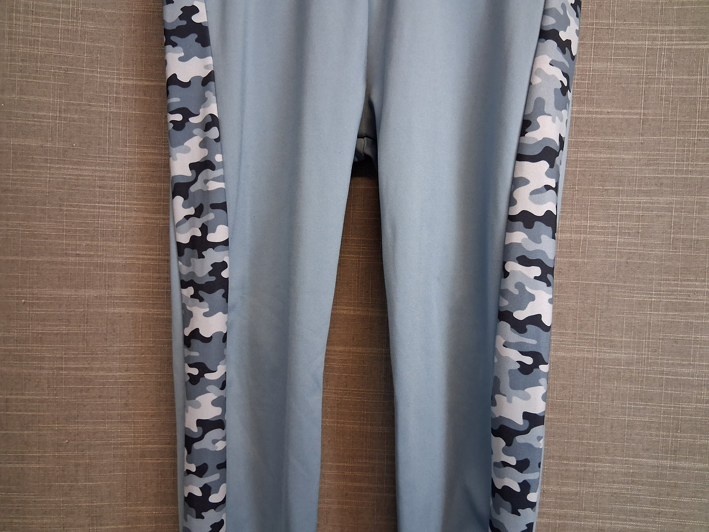 Holyfield Girls Blue Leggings Camoflague Trim Age 10-12 Years