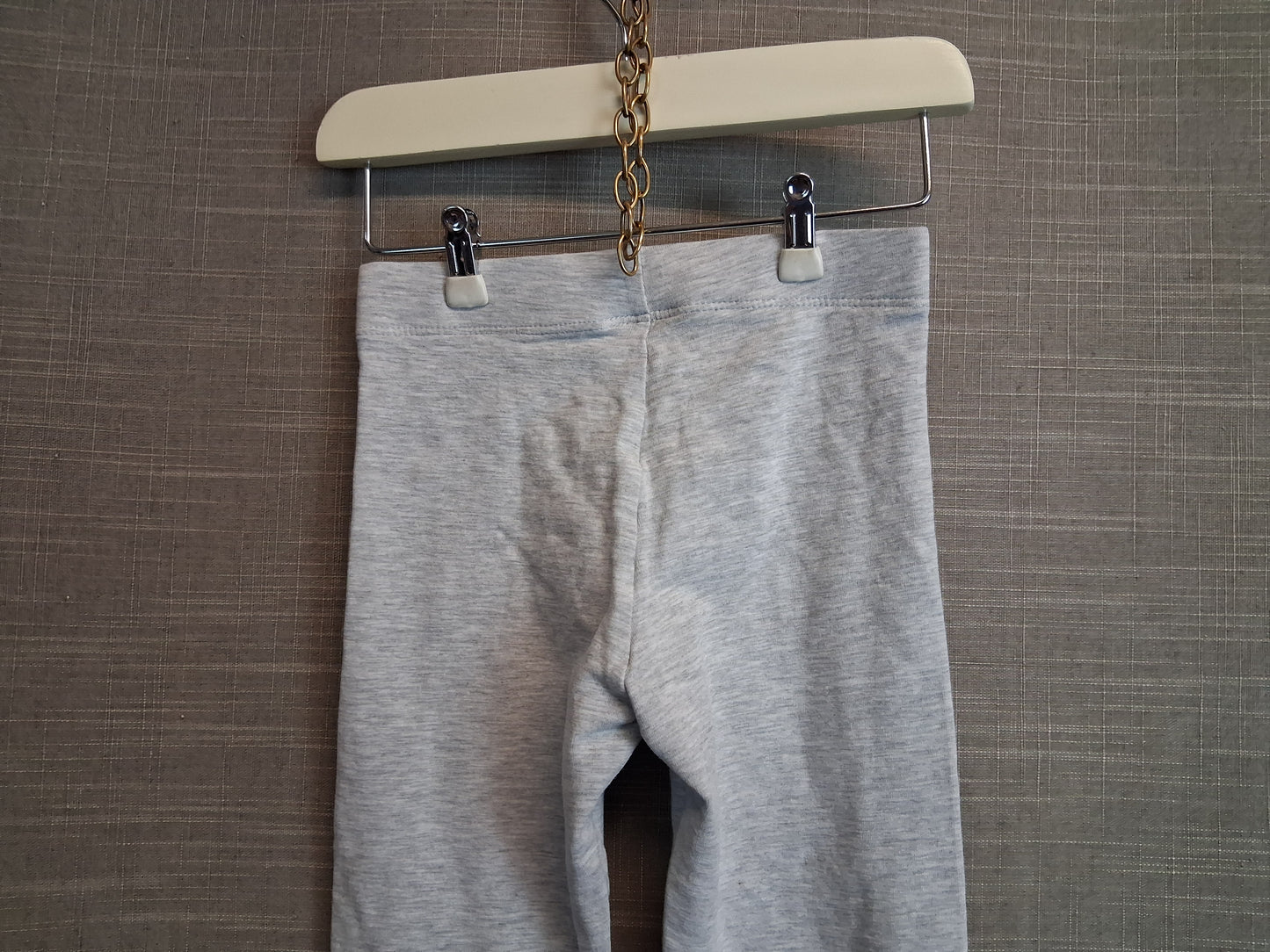 Nutmeg Girls Grey Jersey Leggings Age 3-4 Years