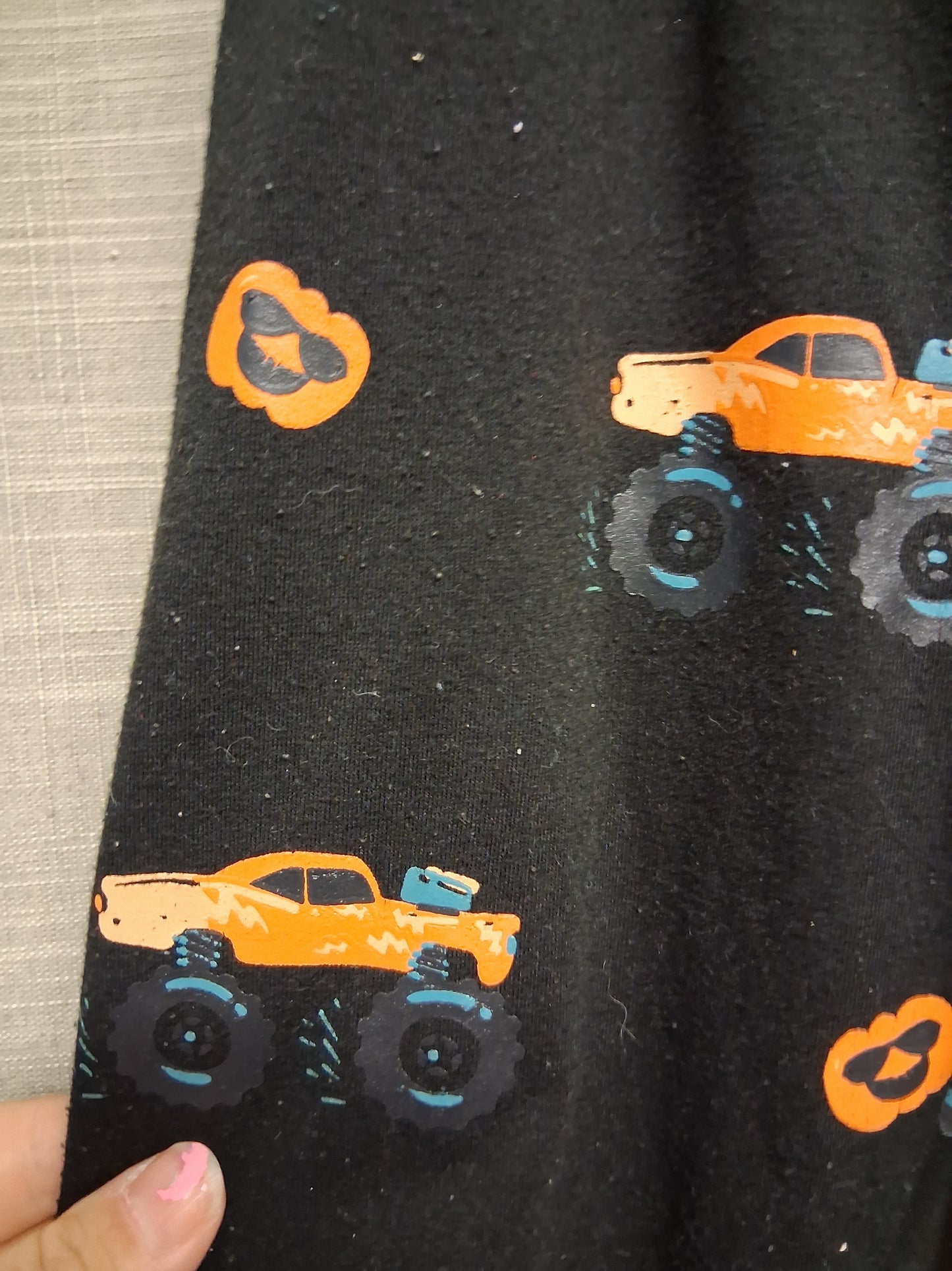 Boys Halloween Pumpkin Monster Truck Joggers Age 4 Years
