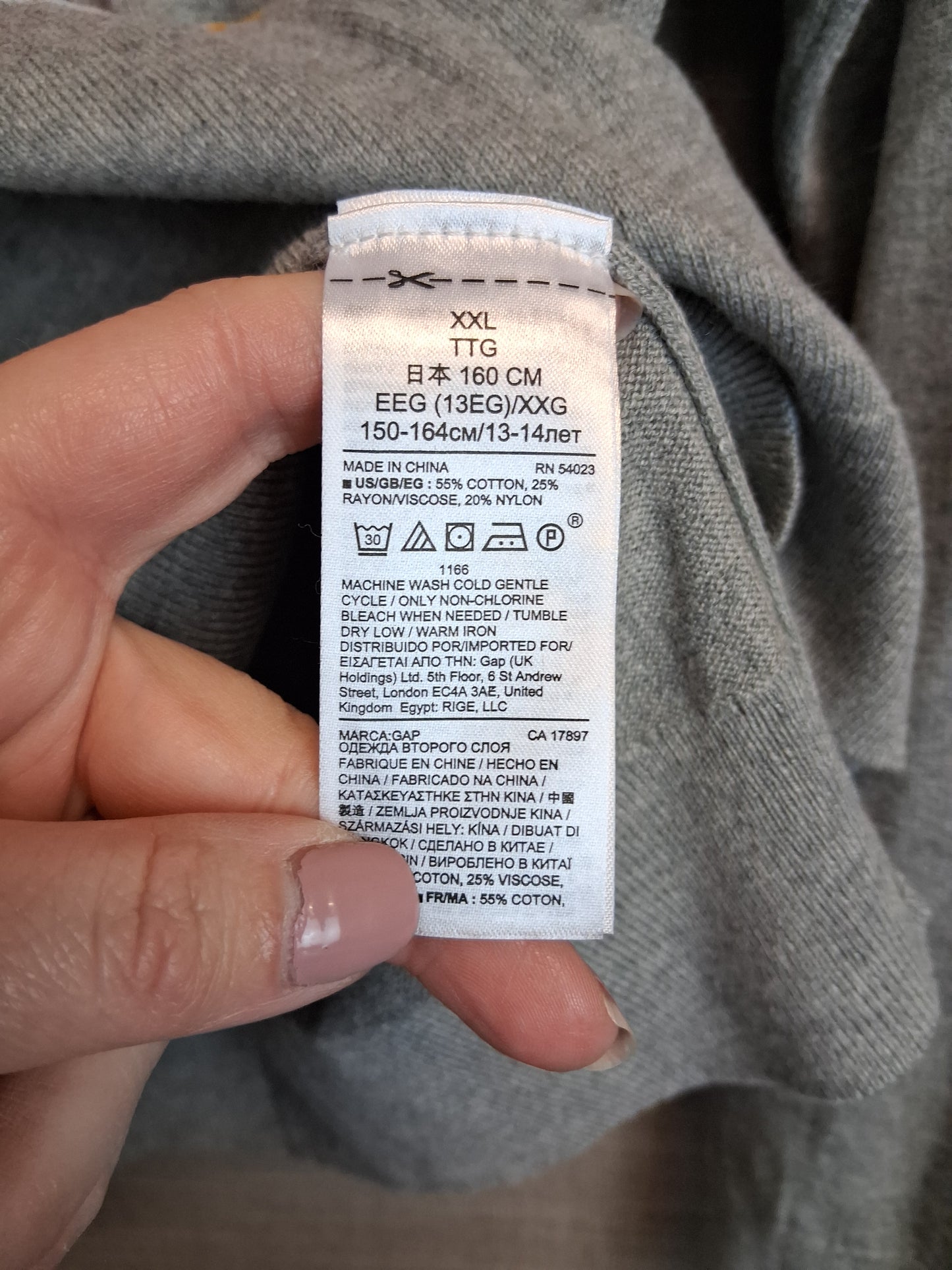 GAP Girls  Grey Ruffle Long Sleeve Knitted Star Jumper Age 14 Years New