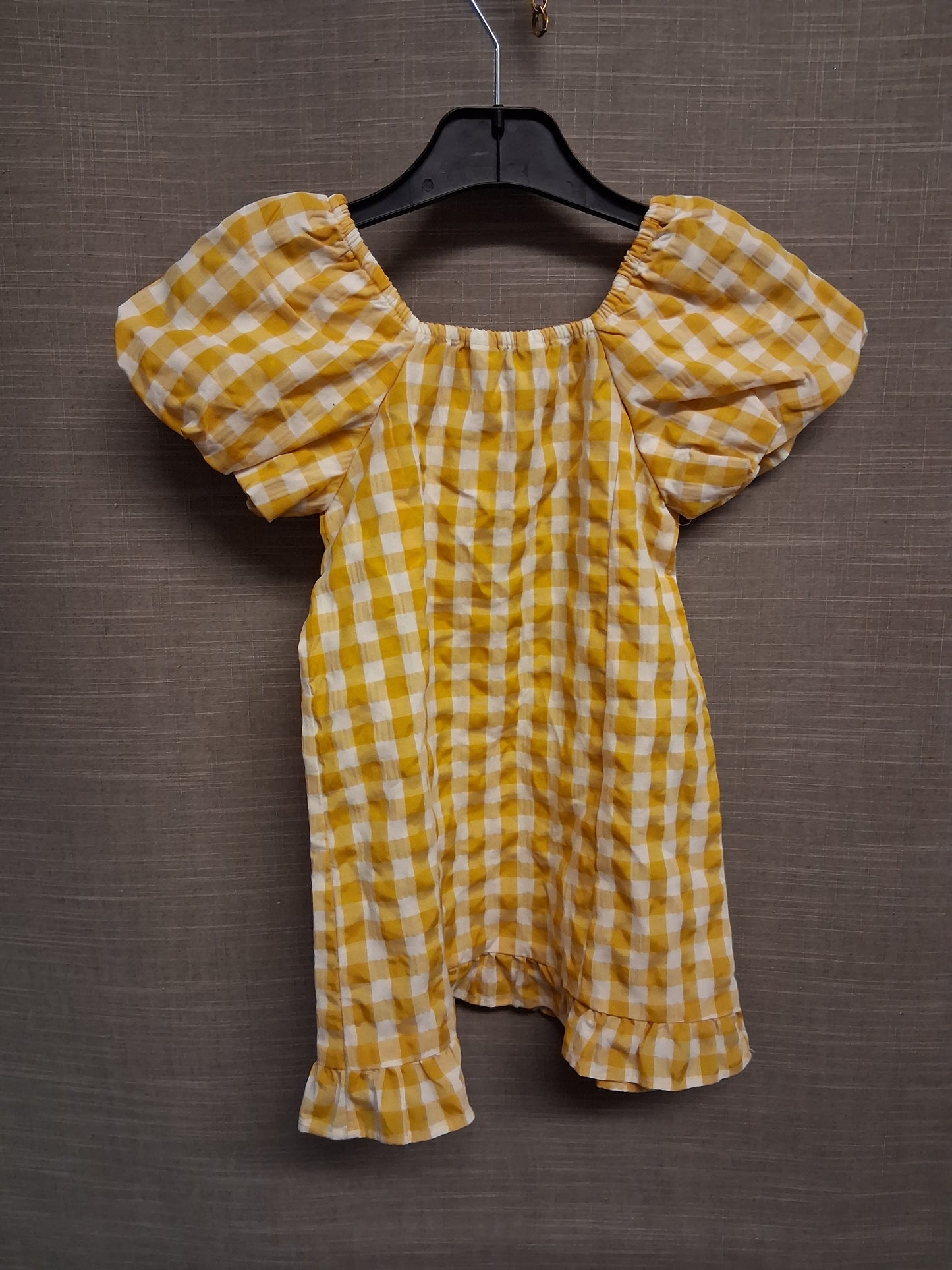 Primark Girls Yellow Gingham Dress Age 2-3 Years