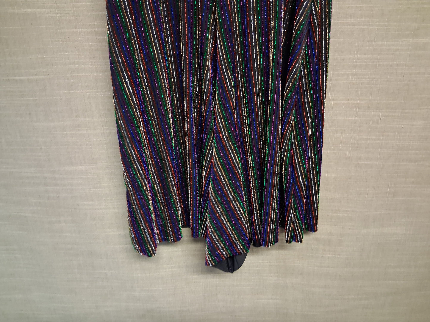 New Look Girls Black Glittery Multicolour Striped Playsuit Age 15 Years