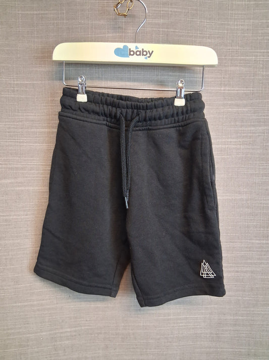 Next Boys Black Jersey Jogger Shorts Age 4-5 Years