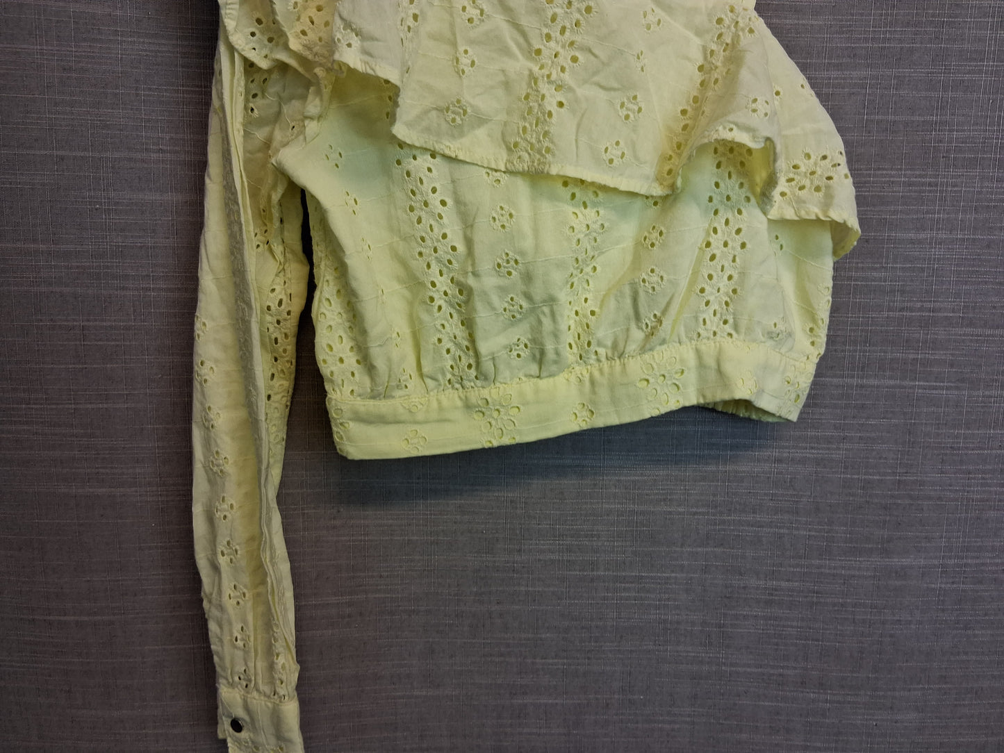 River Island Yellow One Shoulder Crop Top Age 9-10 Years