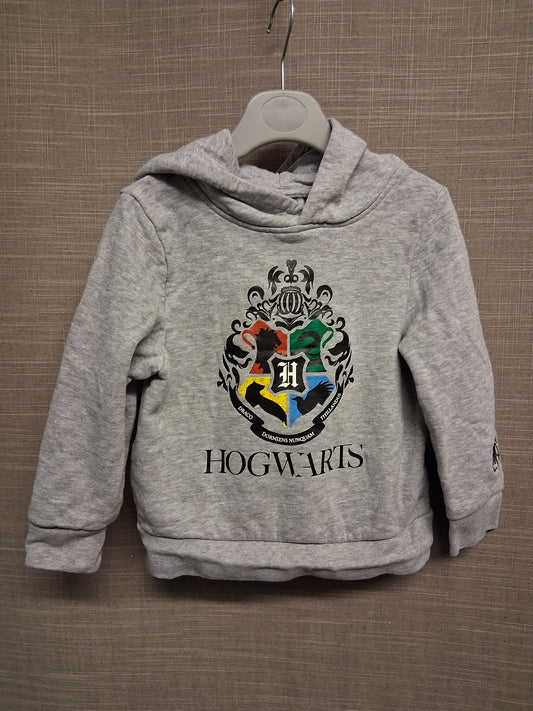 Harry Potter Boys Hoodie Jersey Grey Long Sleeve Age 3-4 Years