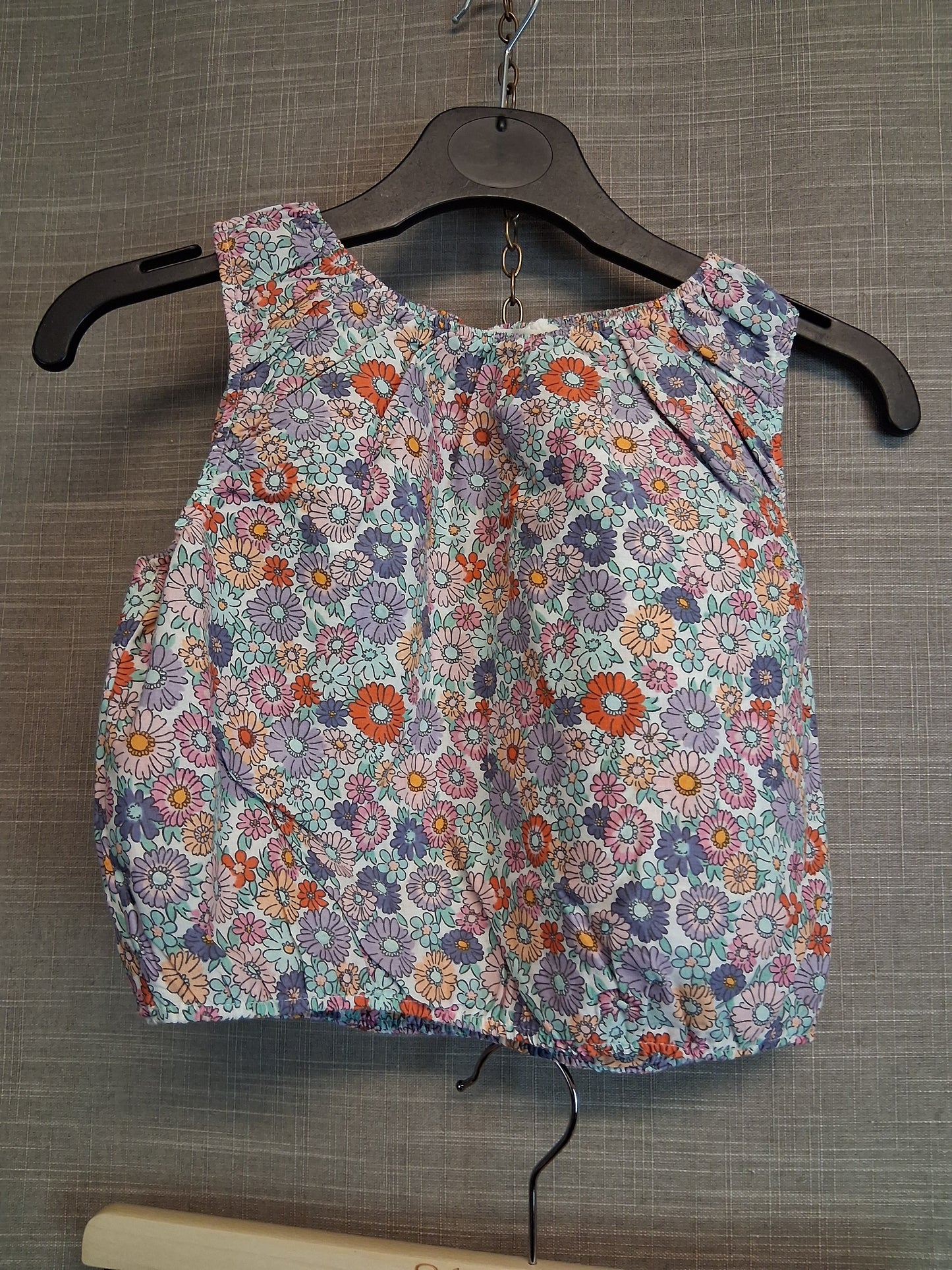 H&M Girls 2 Piece Outfit Shorts And Vest Multicolour Floral Age 6-7 Years