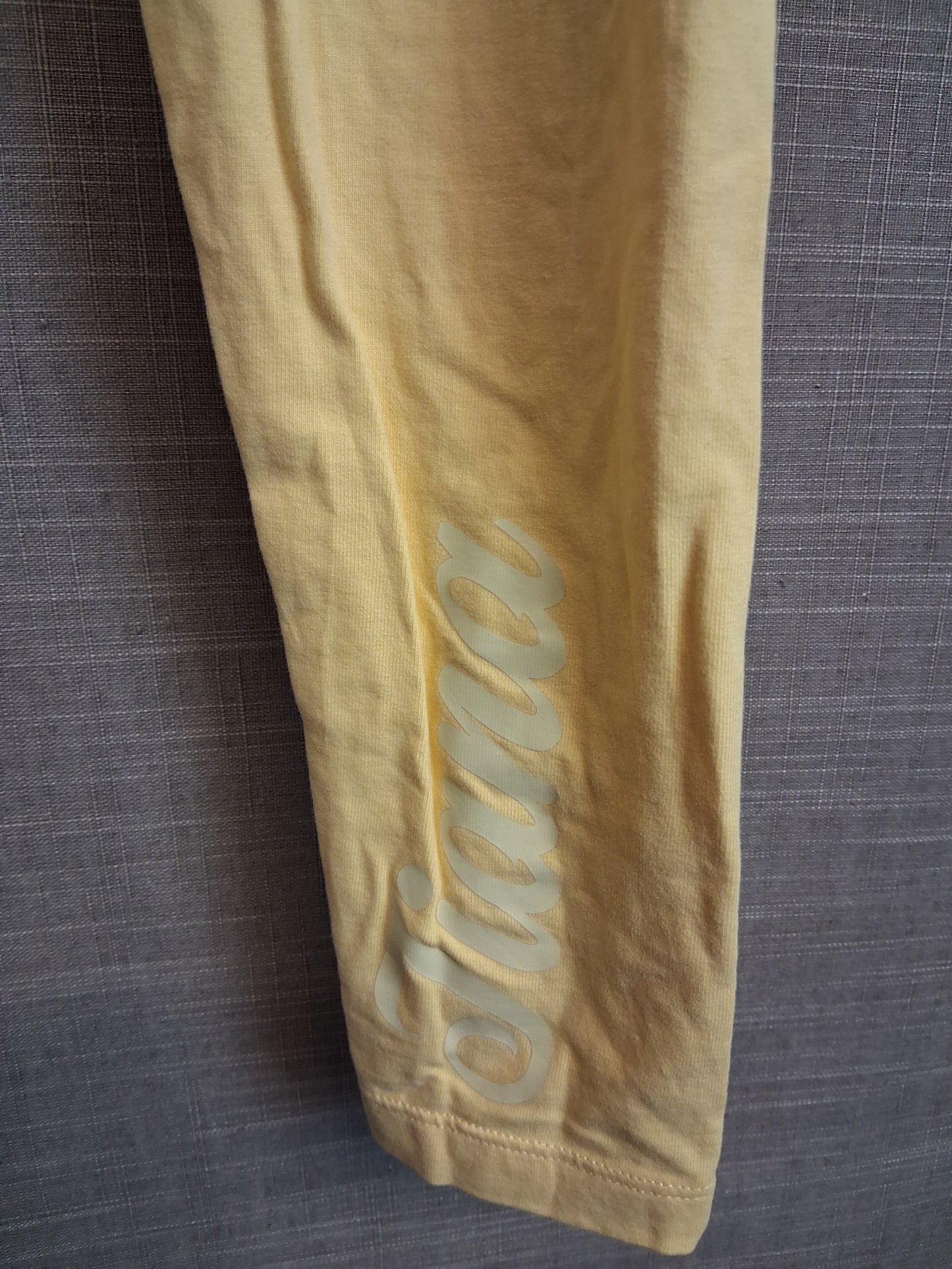Marks & Spencer Girls Tiana Princess and the Frog Leggings Yellow Age 5-6 Years