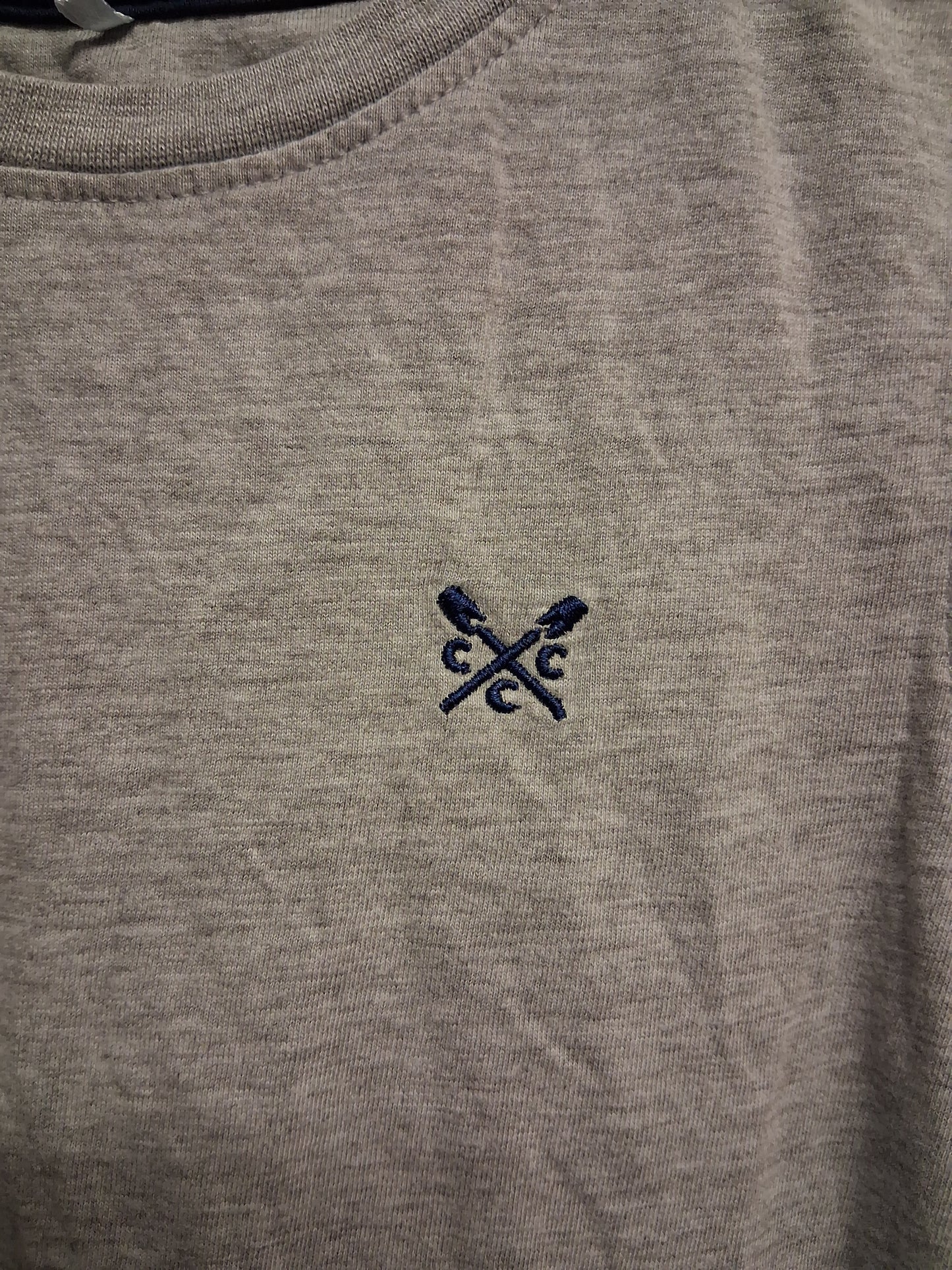 Crew Clothing Boys T-Shirt Short Sleeve Grey 100% Cotton Age 6-7 Years