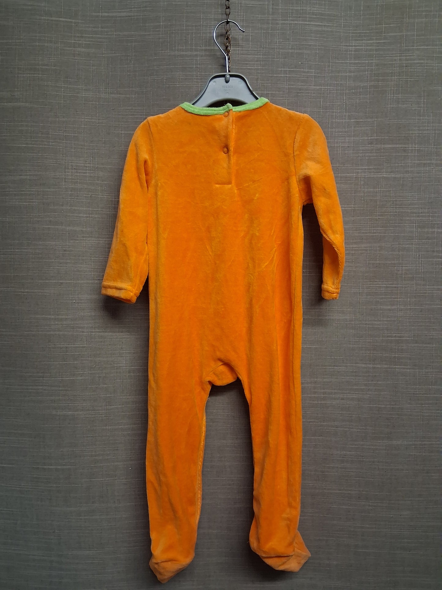 Hallowscream Baby Unisex Pumpkin Sleepsuit Romper Velour Age 12-18 Months