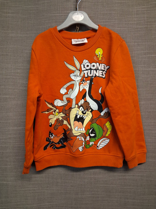 Primark Looney Tunes Boys Sweater Orange Jersey Age 6-7 Years