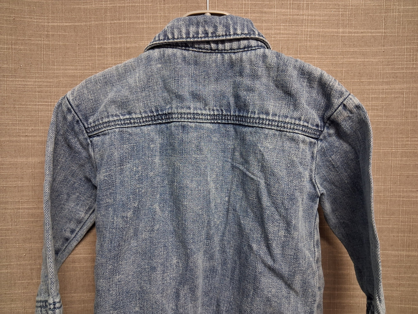 F&F Boys Blue Denim Shirt Long Sleeve Age 12-18 Months
