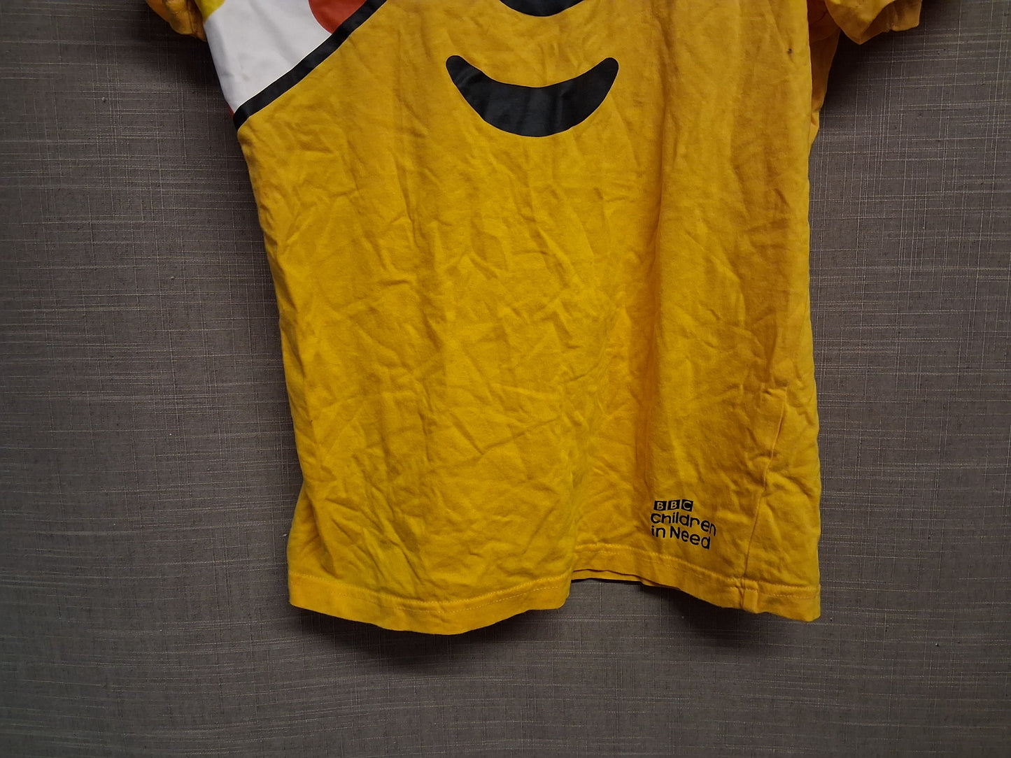 George Unisex "Pudsey" Children in Need Yellow Short Sleeve T-Shirt Age 11-12 Years