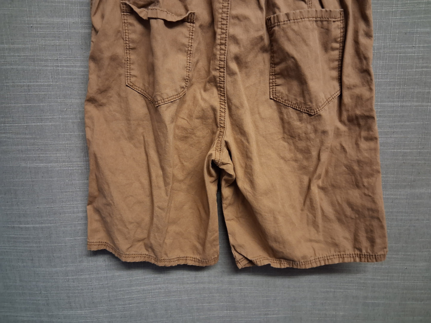 George Boys Brown Chino Shorts Elastic Waist Age 11-12 Years