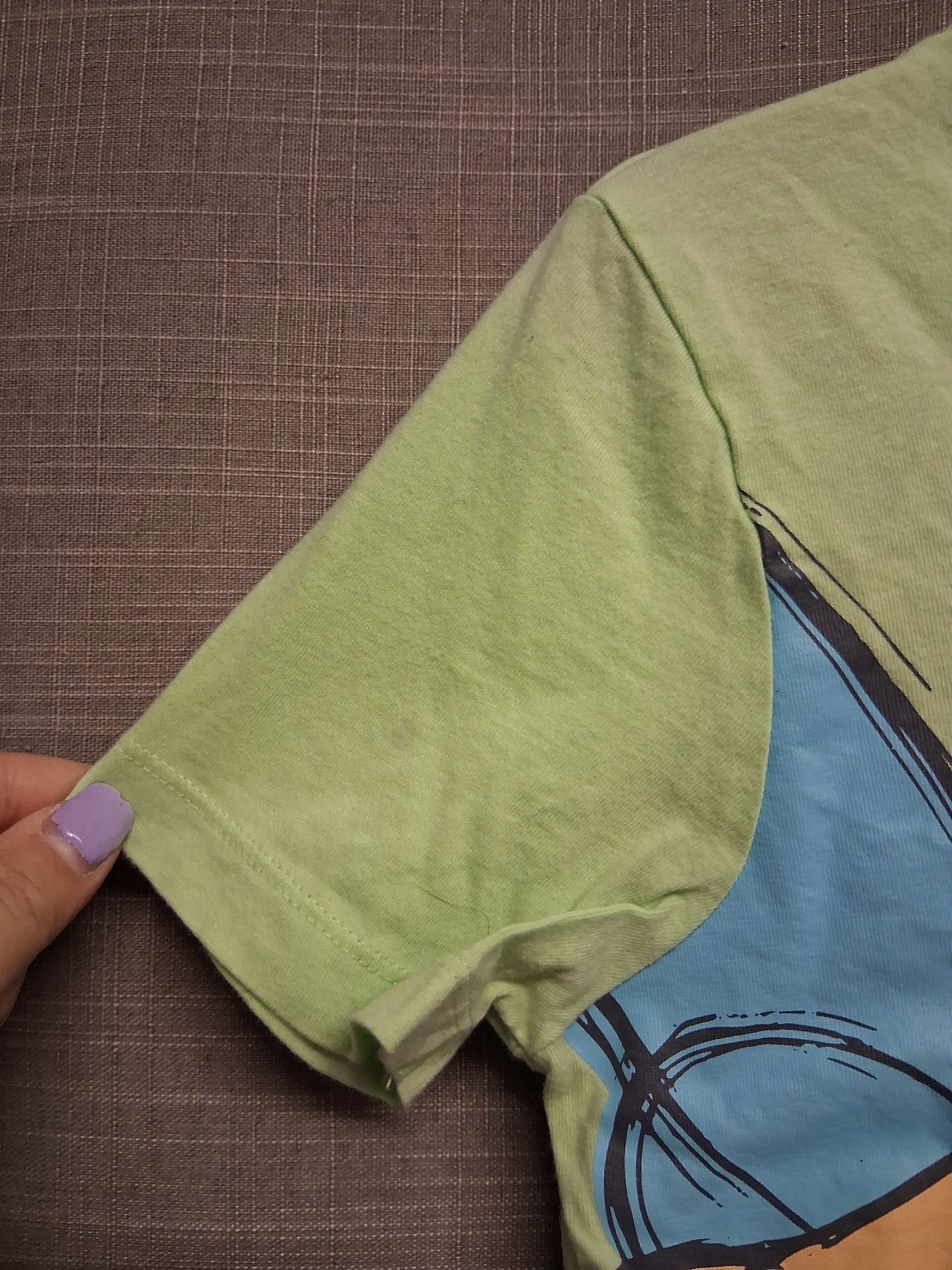 Primark Disney Girls Tinkerbell T-Shirt Green Short Sleeve Age 9-10 years