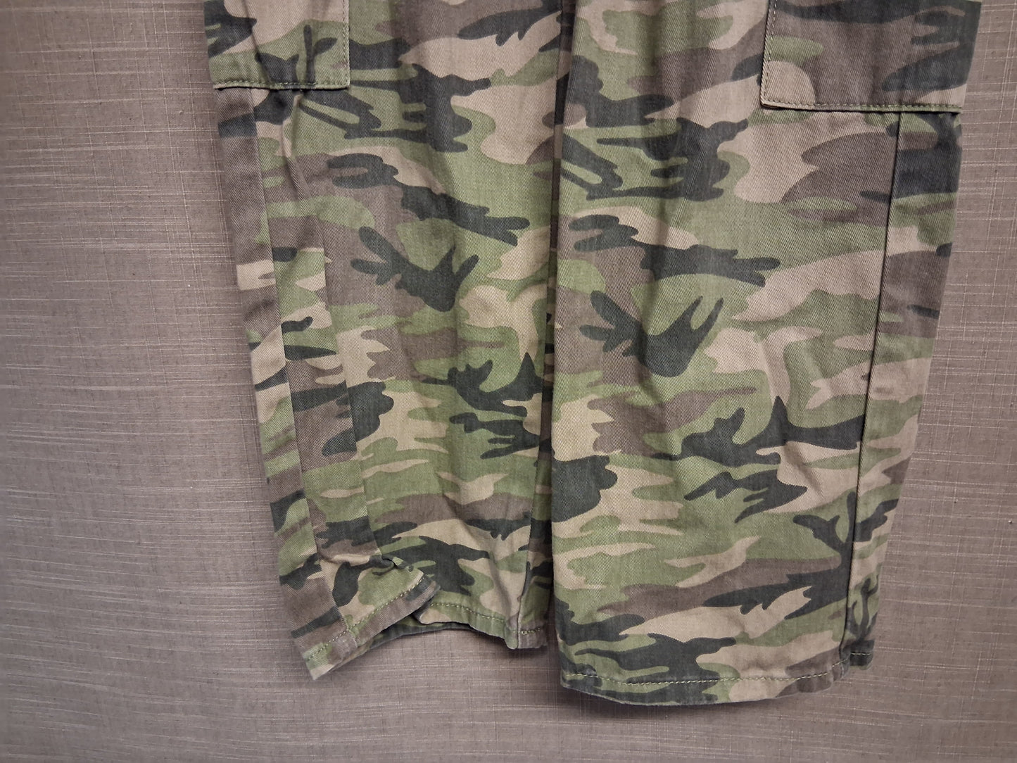 Primark Girls Camouflage Cargo Trousers Age 11-12 Years Green Mix