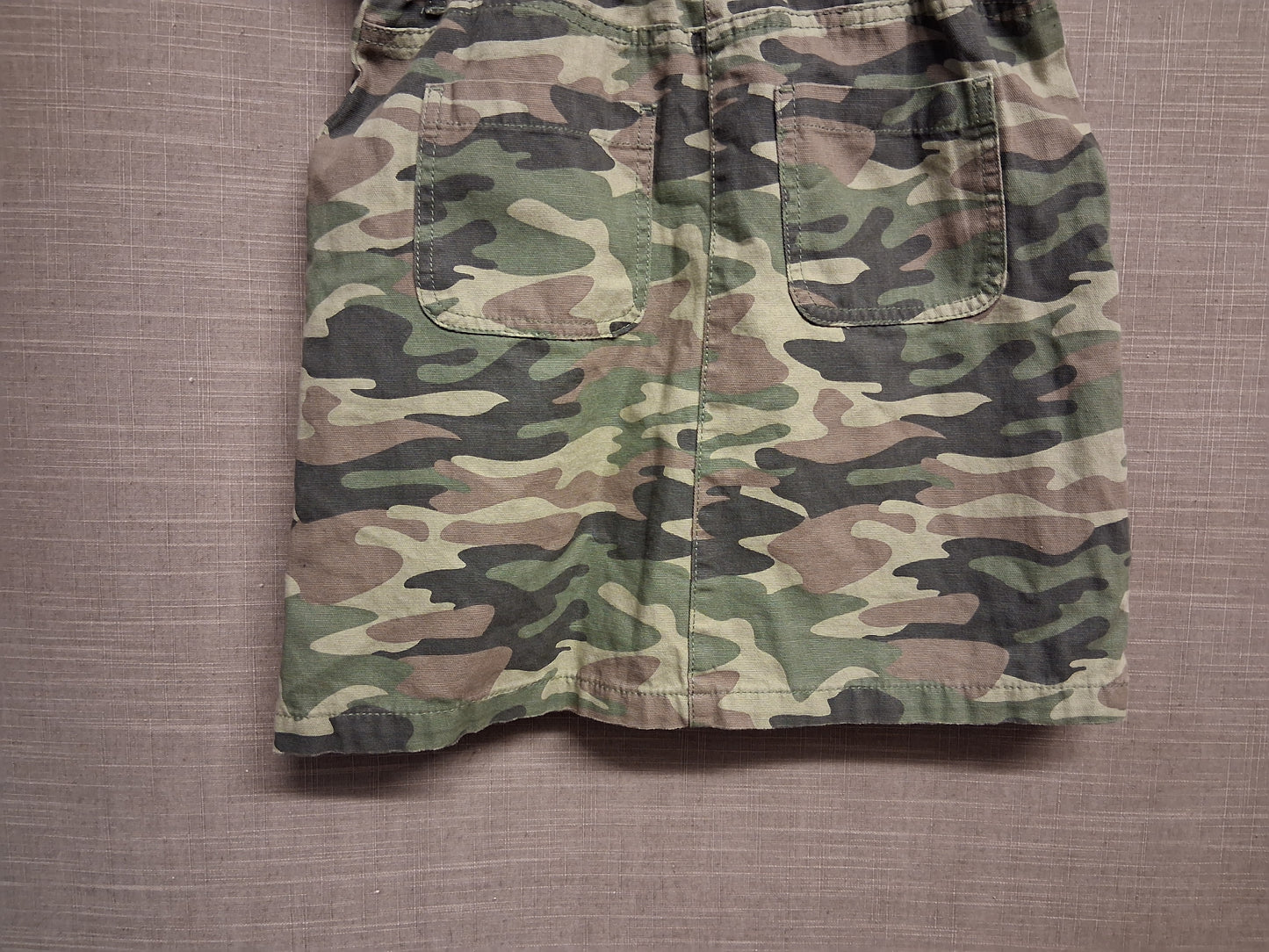 Matalan Girls Camouflage Denim Skirt Elastic Waist Age 12 Years